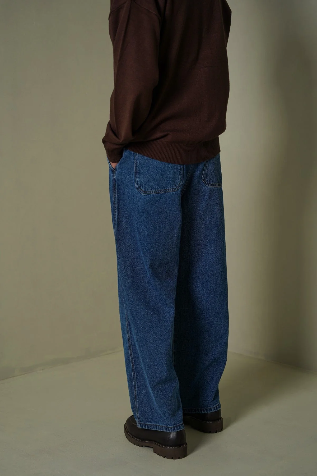 3D PLEAT DENIM PANTS - Image 5