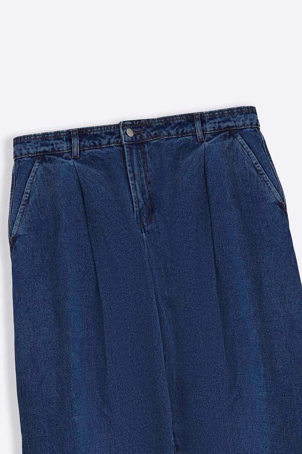3D PLEAT DENIM PANTS - Image 6