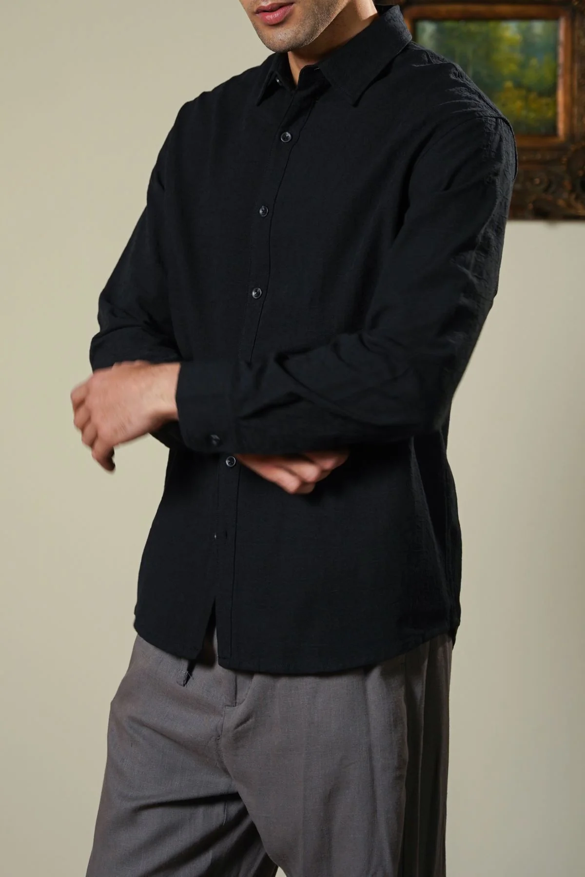 ABSTRACT JACQUARD SHIRT