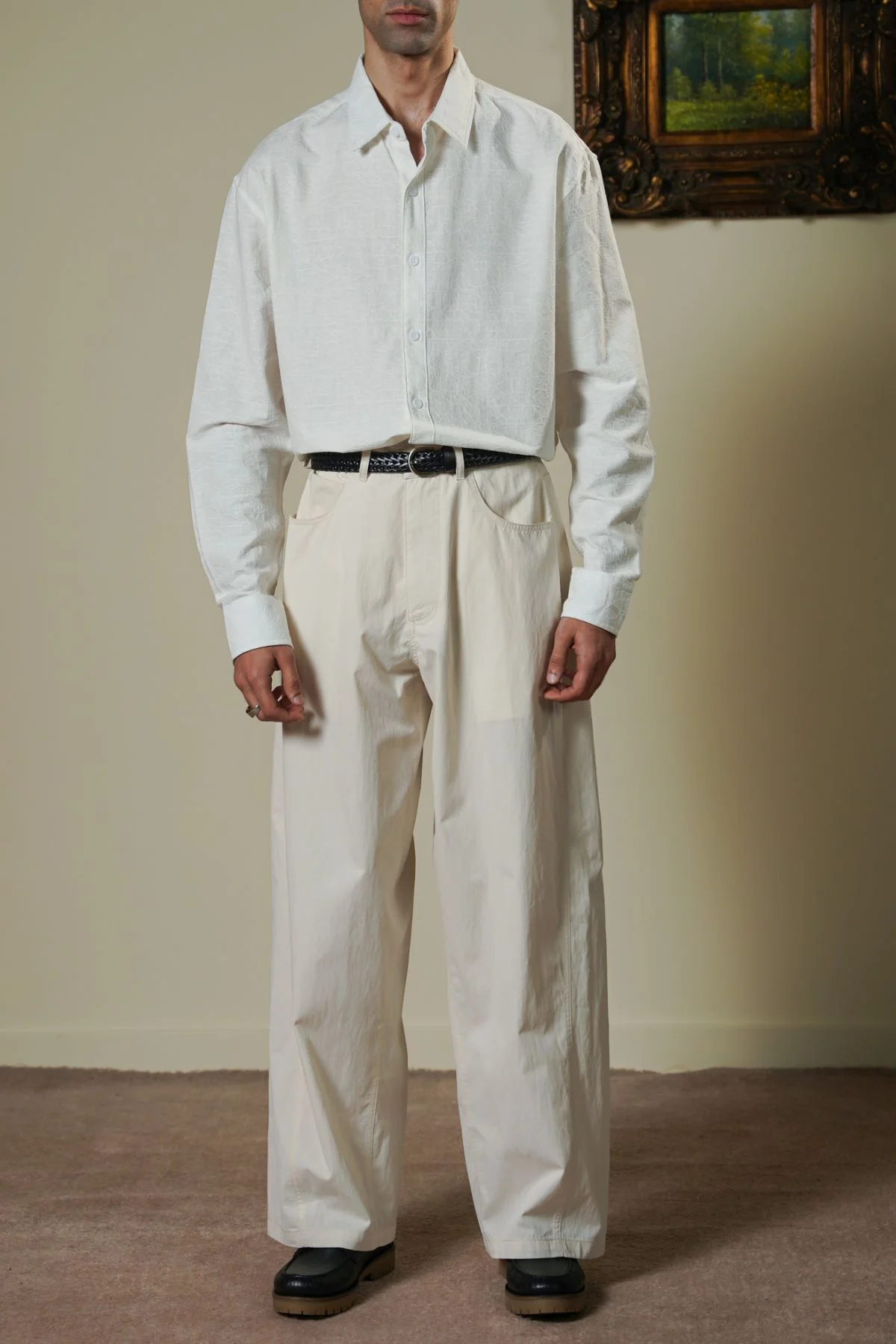 ABSTRACT JACQUARD SHIRT - Image 3