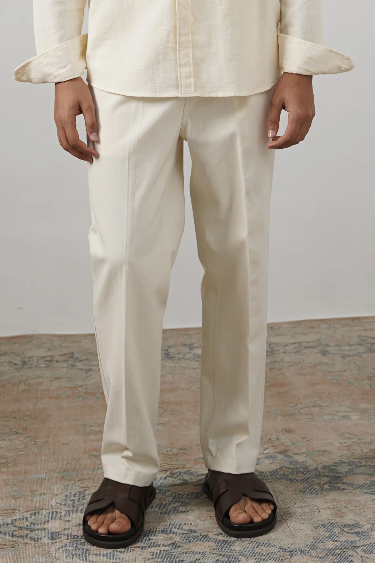 ADJUSTABLE DENIM TROUSERS