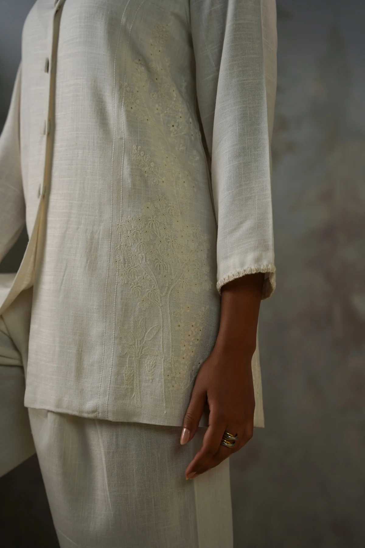 ARTISAN LINEN-COTTON TUNIC - Image 3