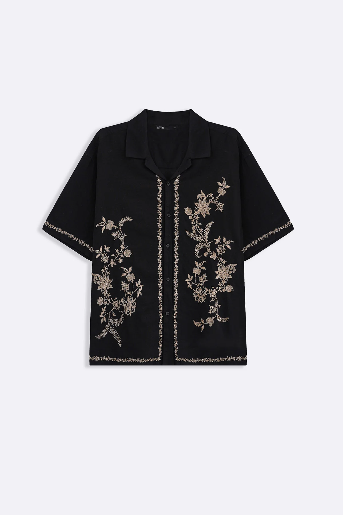 ASYMMETRIC EMBROIDERED SHIRT - Image 2