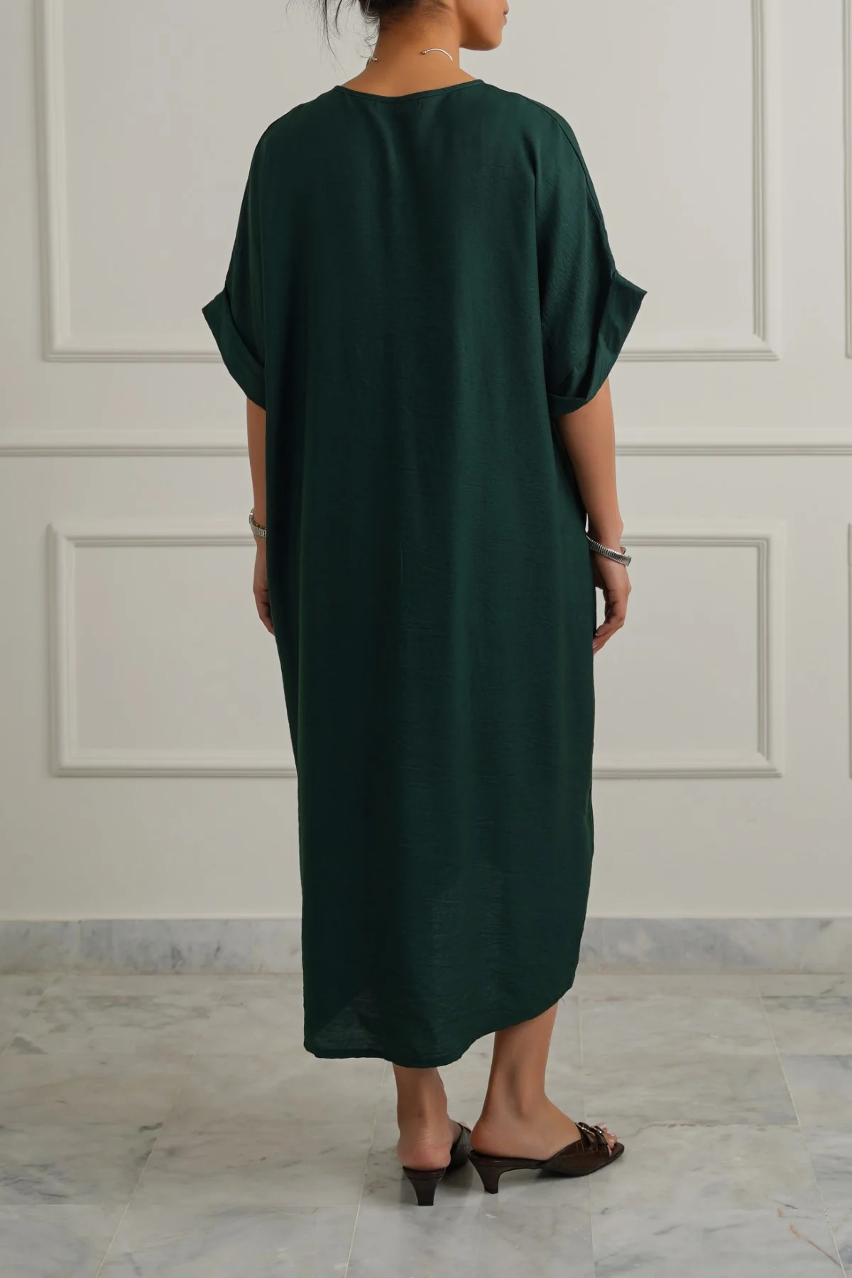 ASYMMETRICAL RUCHED DRESS - Image 4