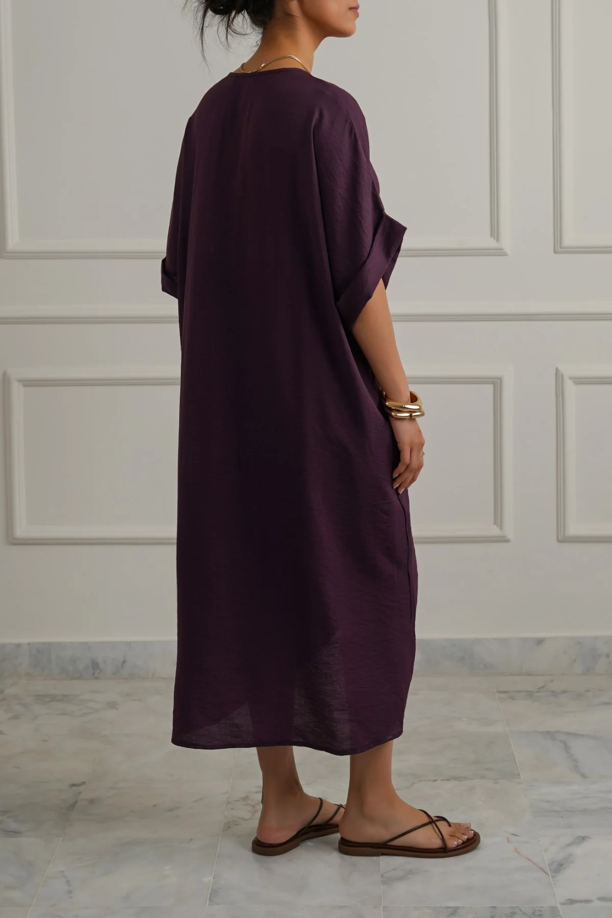 ASYMMETRICAL RUCHED DRESS - Image 5
