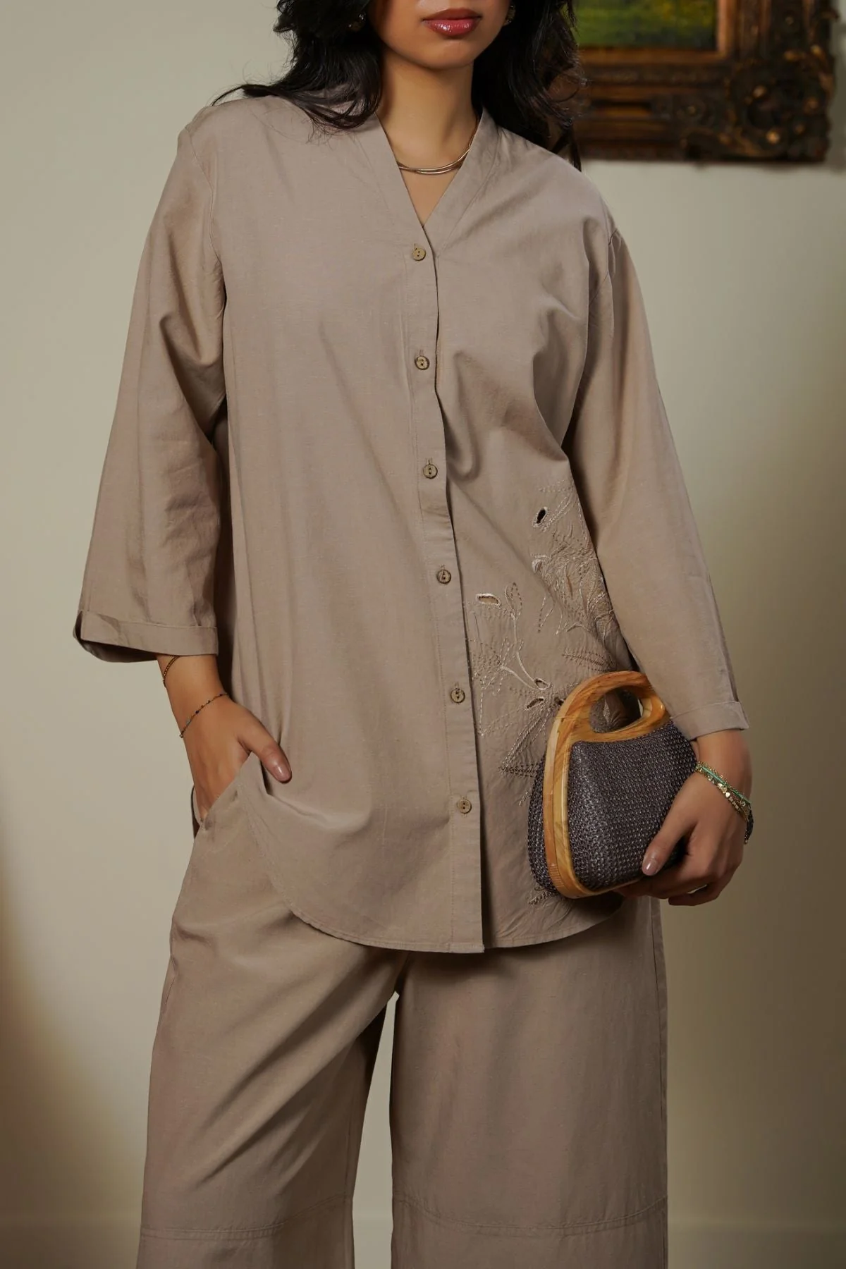 BAMBOO LINEN BLEND SHIRT