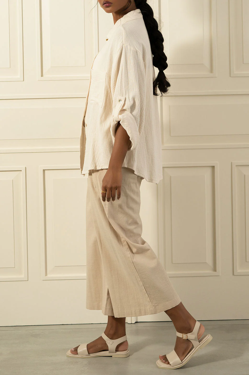BASIC MUSLIN BUTTON DOWN - Image 5