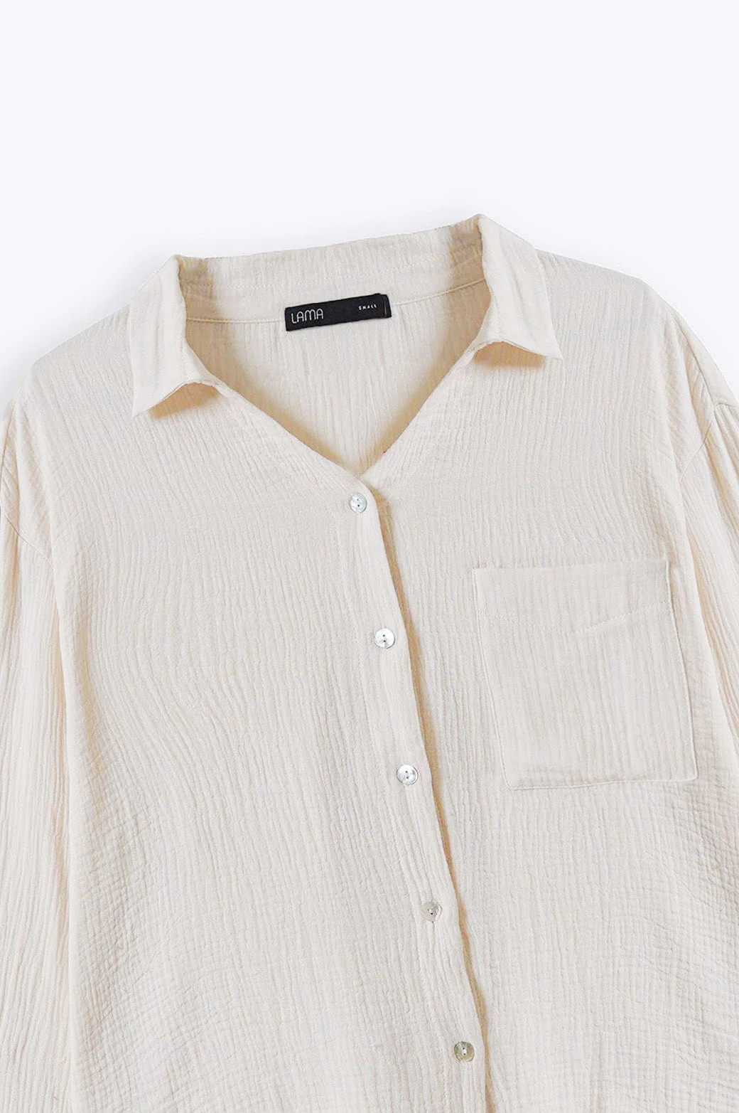 BASIC MUSLIN BUTTON DOWN - Image 6