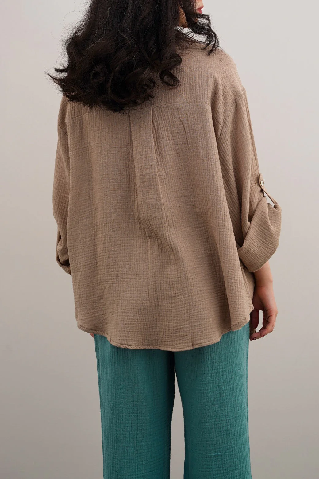 BASIC MUSLIN BUTTON DOWN - Image 5