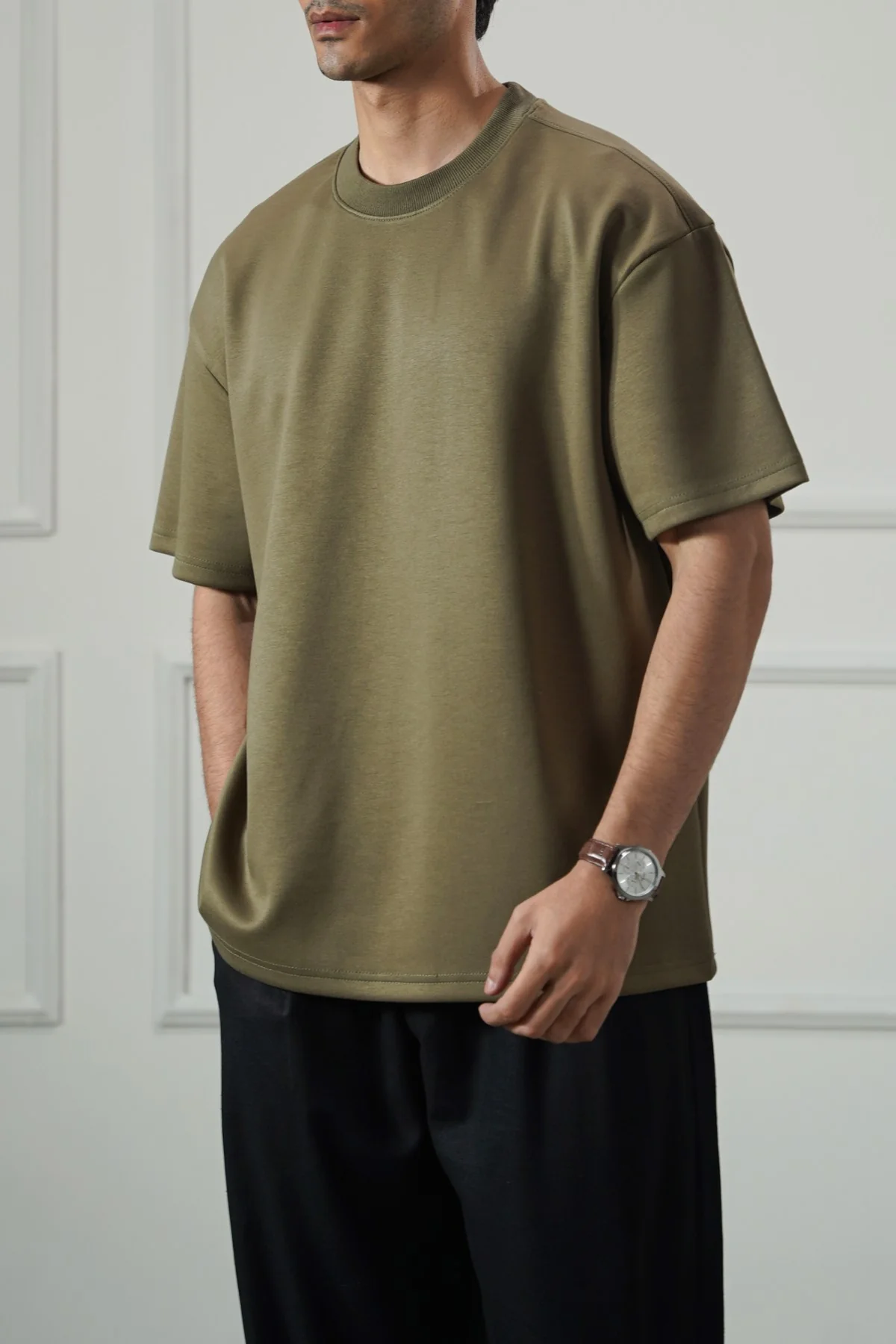 BASIC RIBBED TEE - Image 4