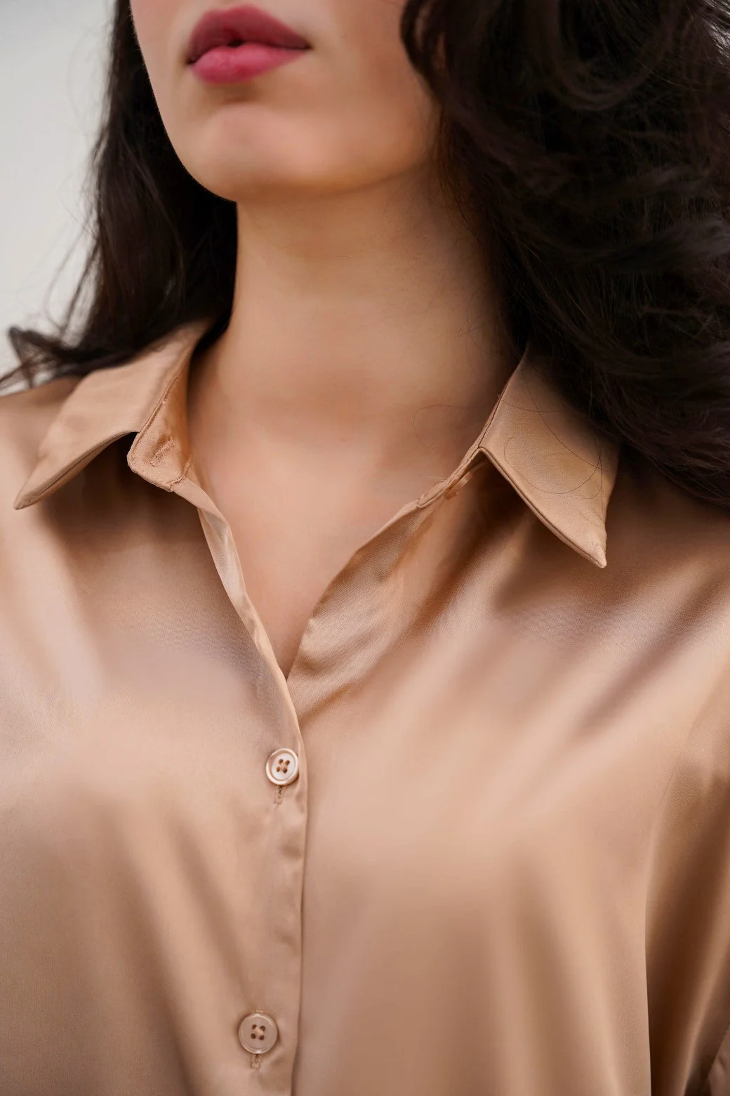 BASIC SILK SHIRT - Image 3