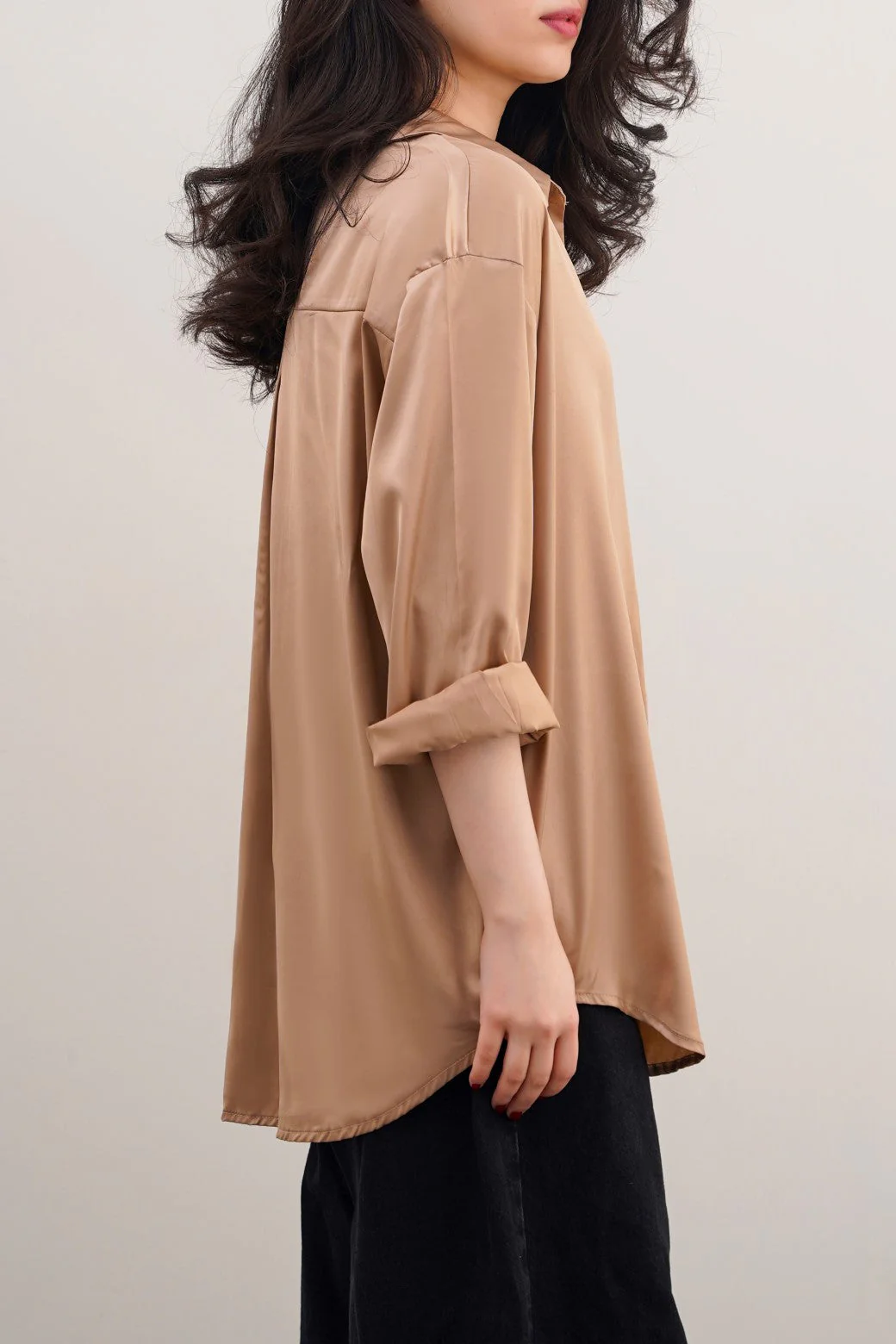 BASIC SILK SHIRT - Image 6