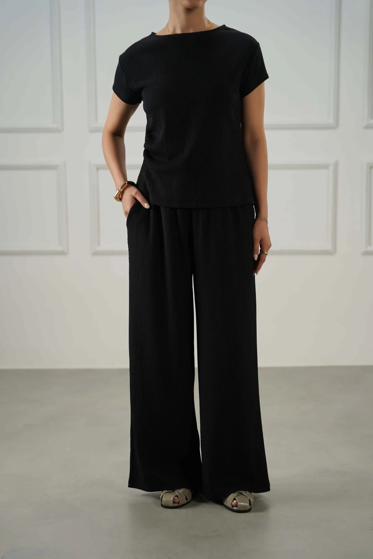 BASIC STRAIGHT PANTS - Image 3