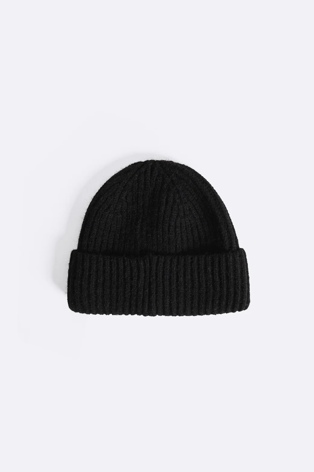 RIB-KNIT BEANIE