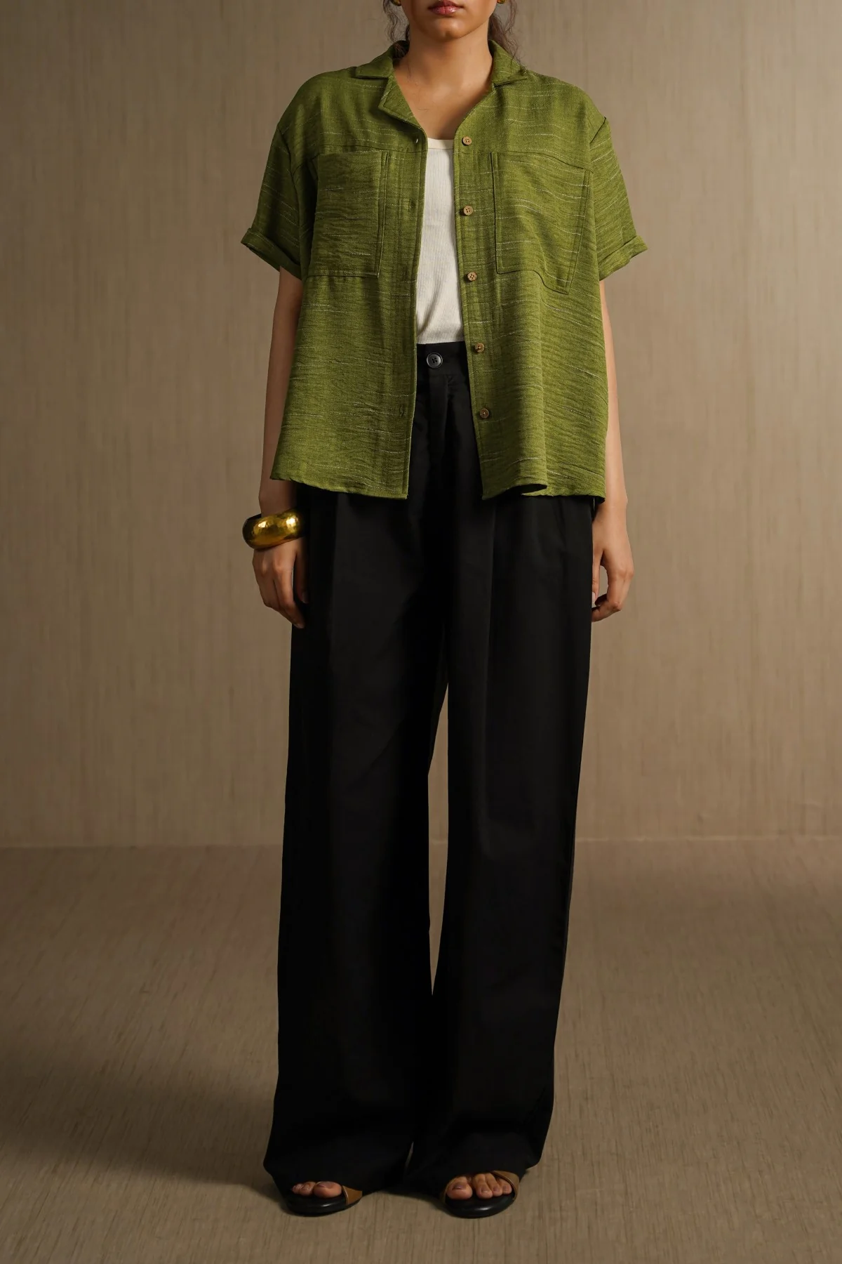 BLACK FLORA PANTS - Image 4