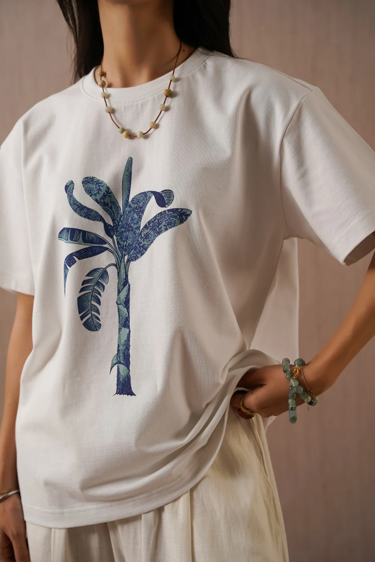 BLUE PALM TEE - Image 6