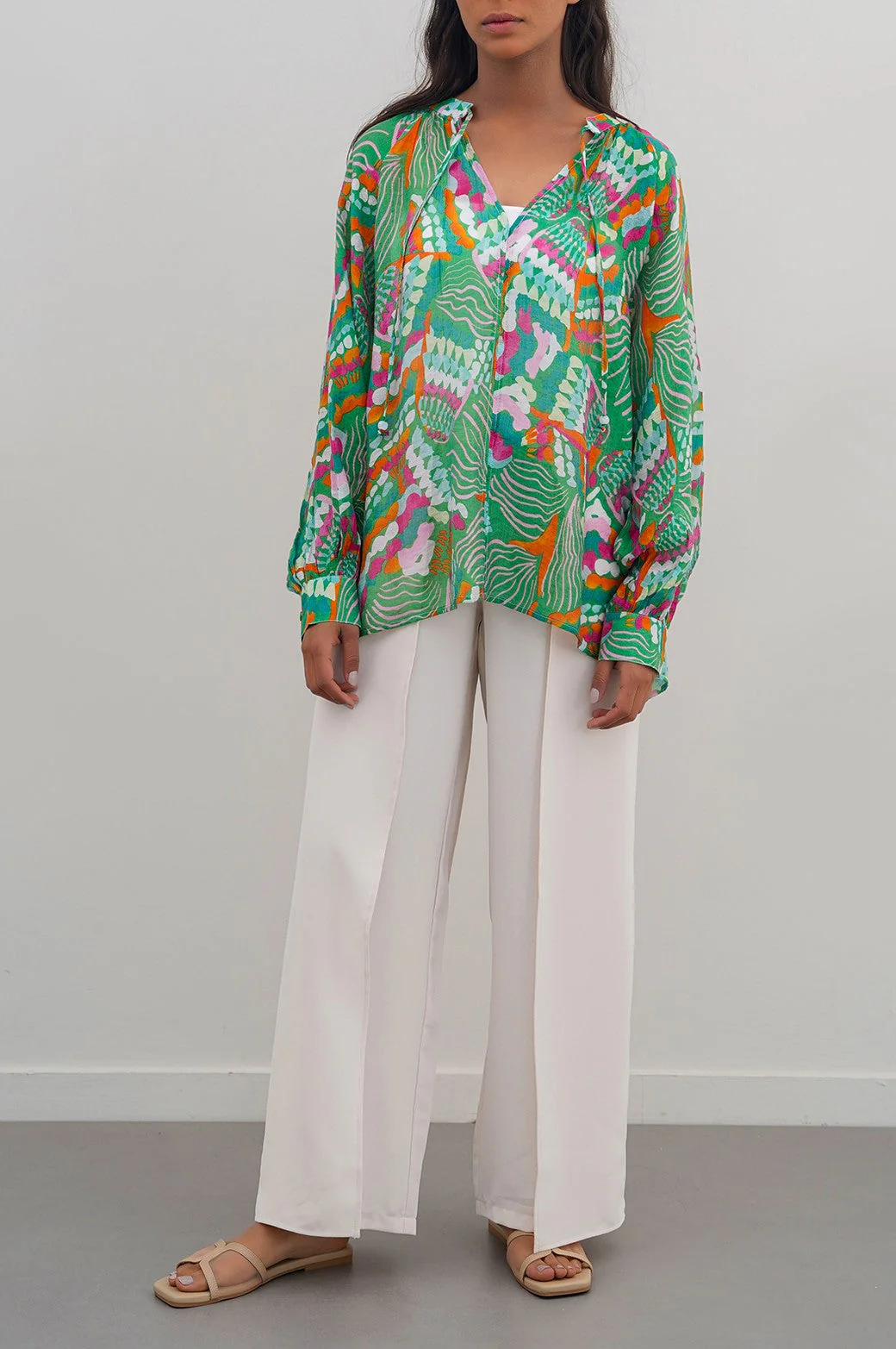CACTUS SILK BLOUSE - Image 4