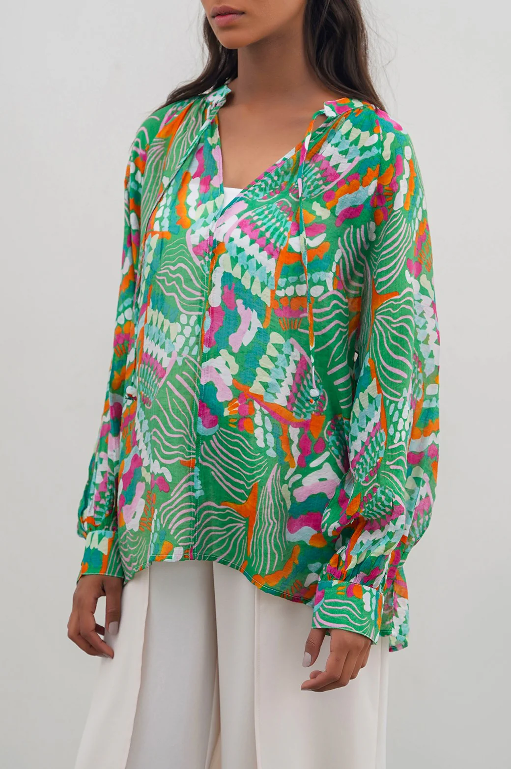 CACTUS SILK BLOUSE - Image 6