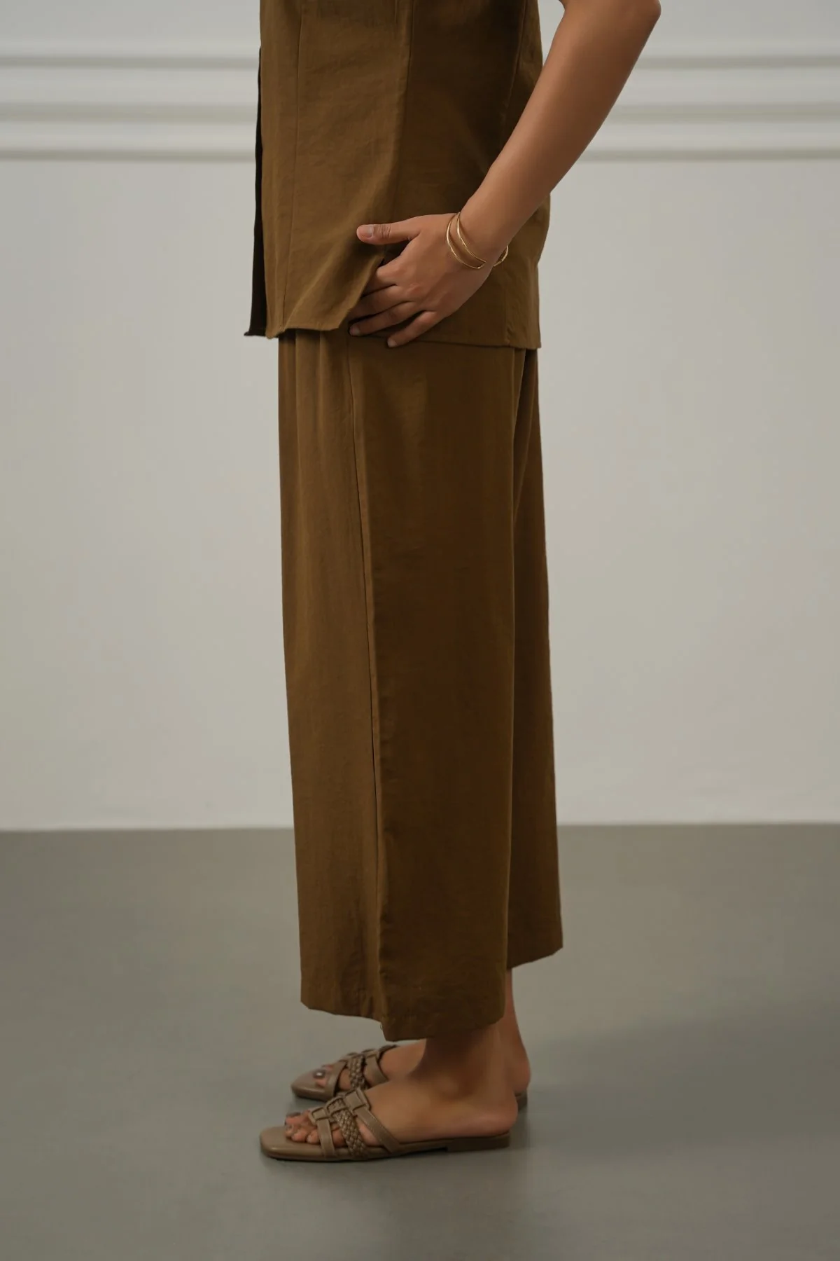 CASUAL COTTON MIX CULOTTES - Image 3