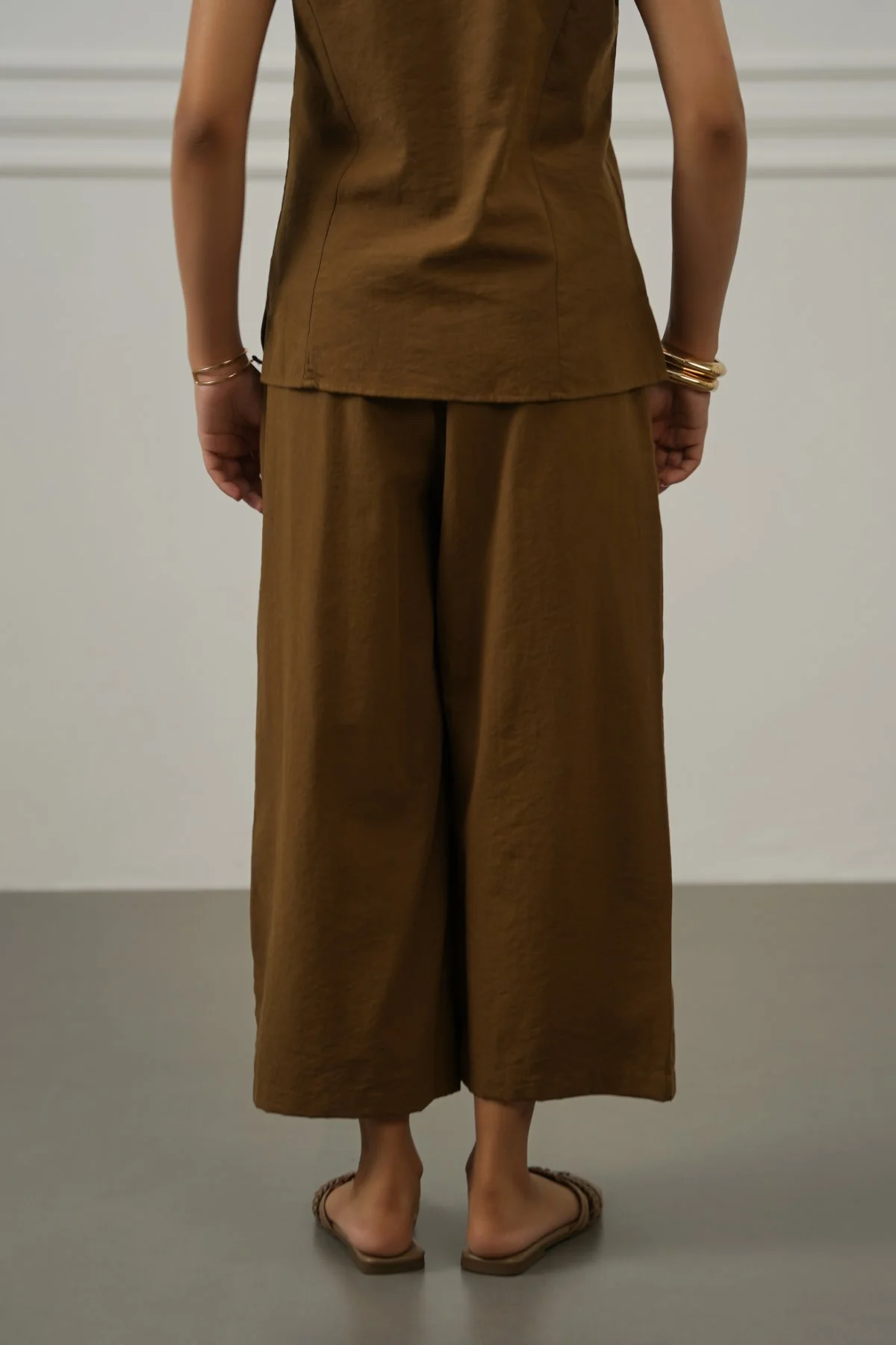 CASUAL COTTON MIX CULOTTES - Image 4