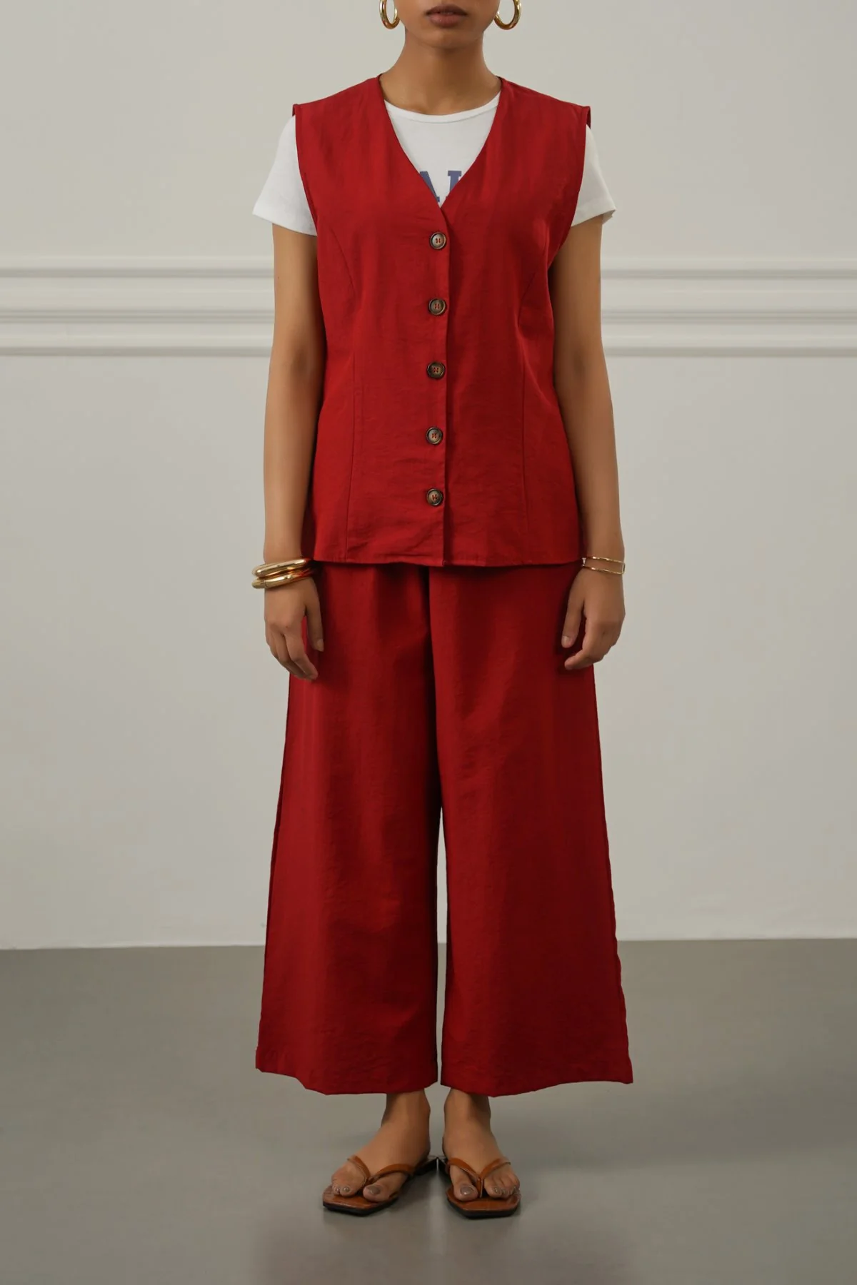 CASUAL COTTON MIX VEST - Image 3