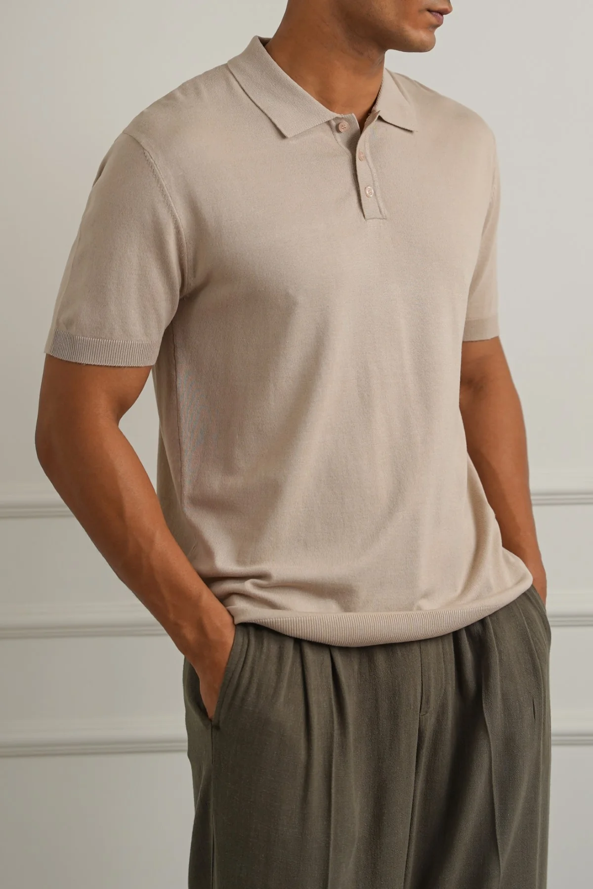 CASUAL RIBBED POLO