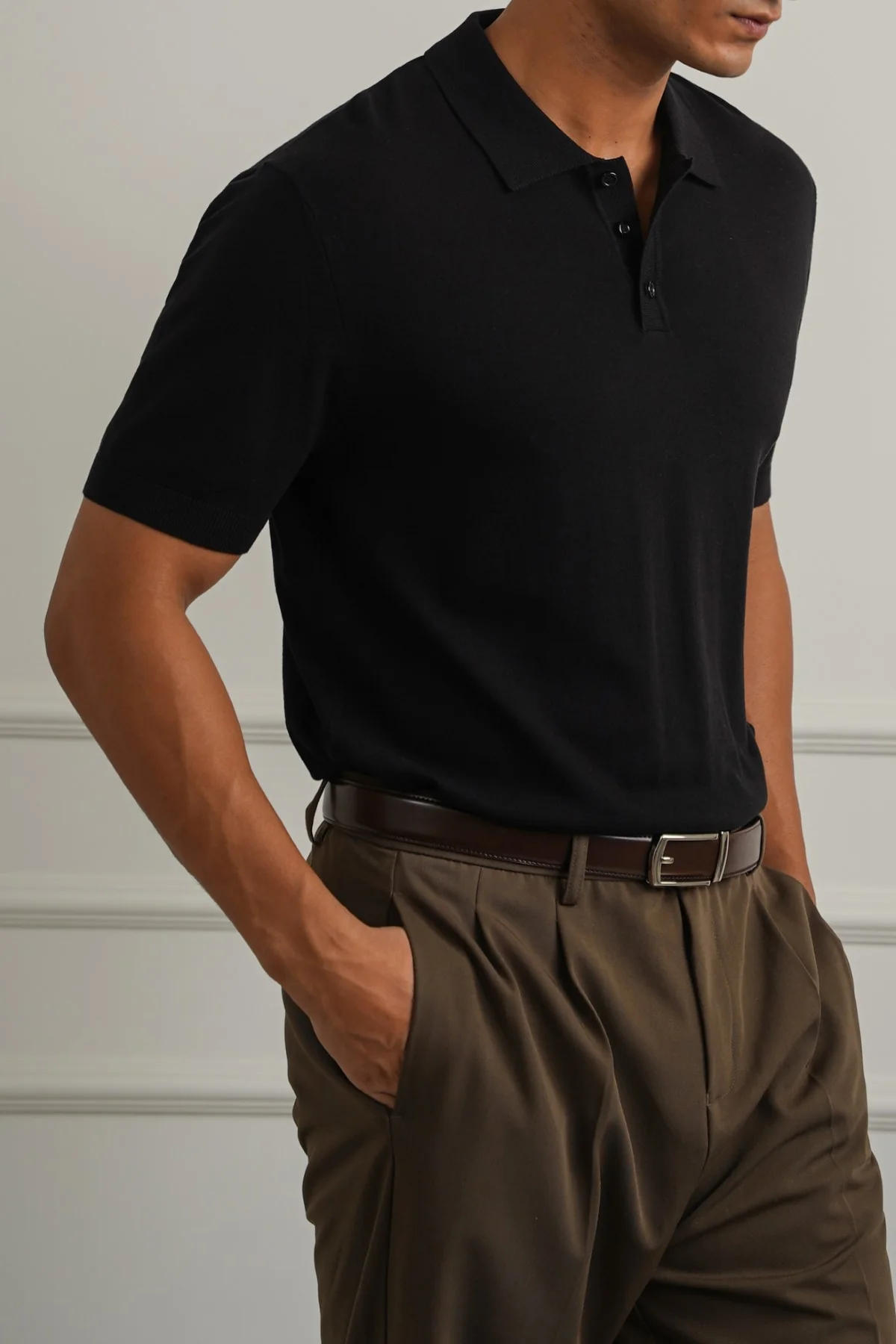 CASUAL RIBBED POLO - Image 6