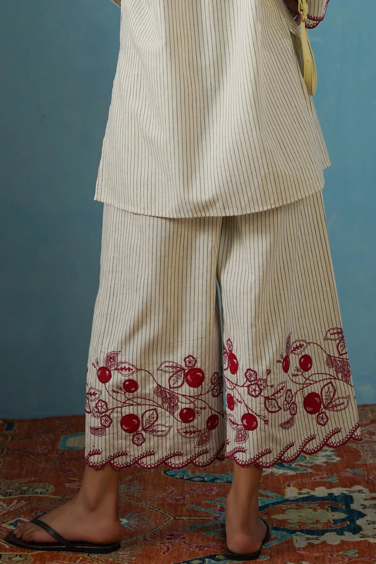 CHERRY STORY PINSTRIPE CULOTTES - Image 8
