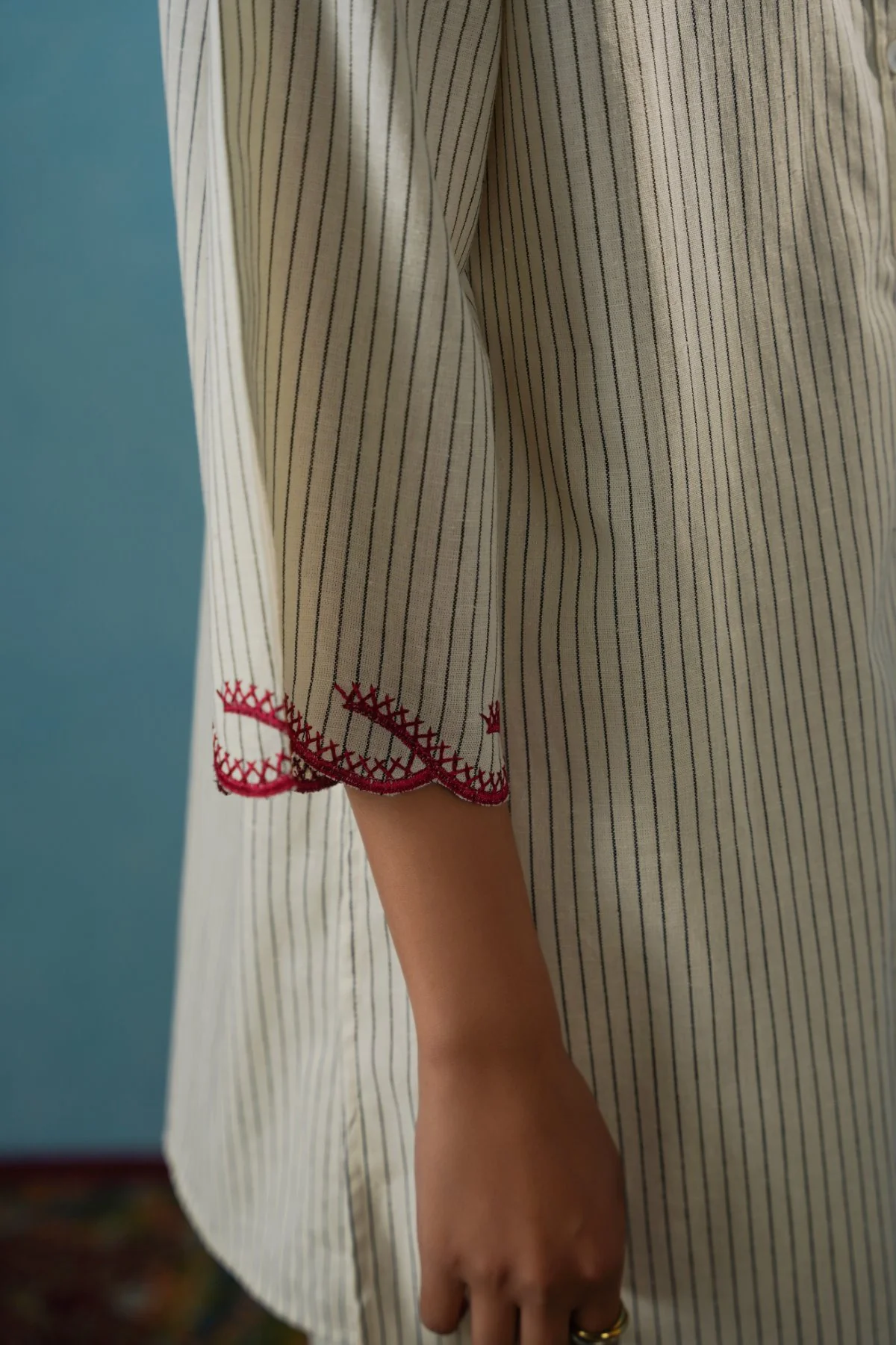 CHERRY STORY PINSTRIPE SHIRT - Image 5