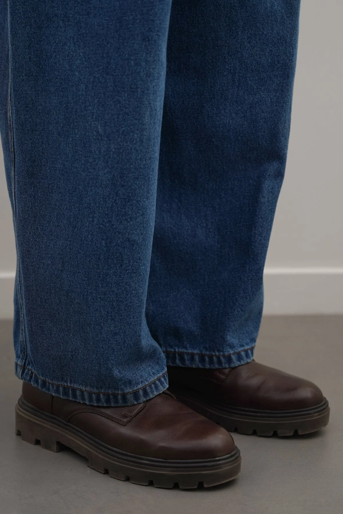 CHUNKY LEATHER BIKER BOOTS - Image 4