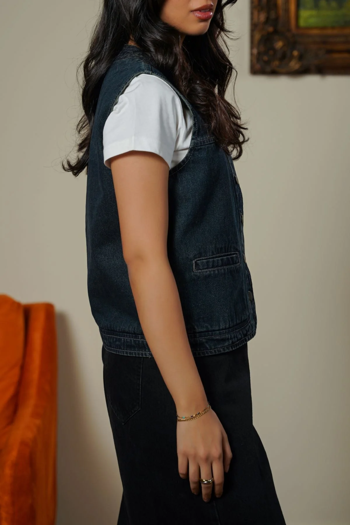 CLASSIC DENIM VEST - Image 3