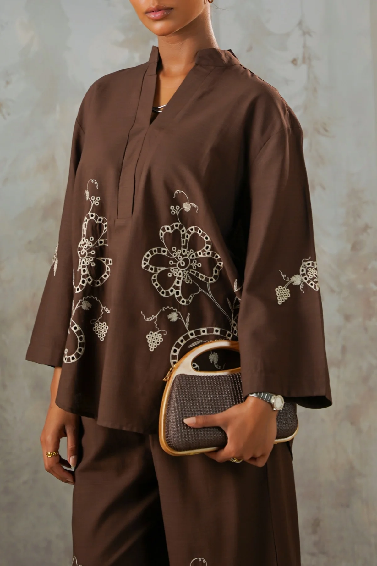 COCOA EYELET BLOUSE