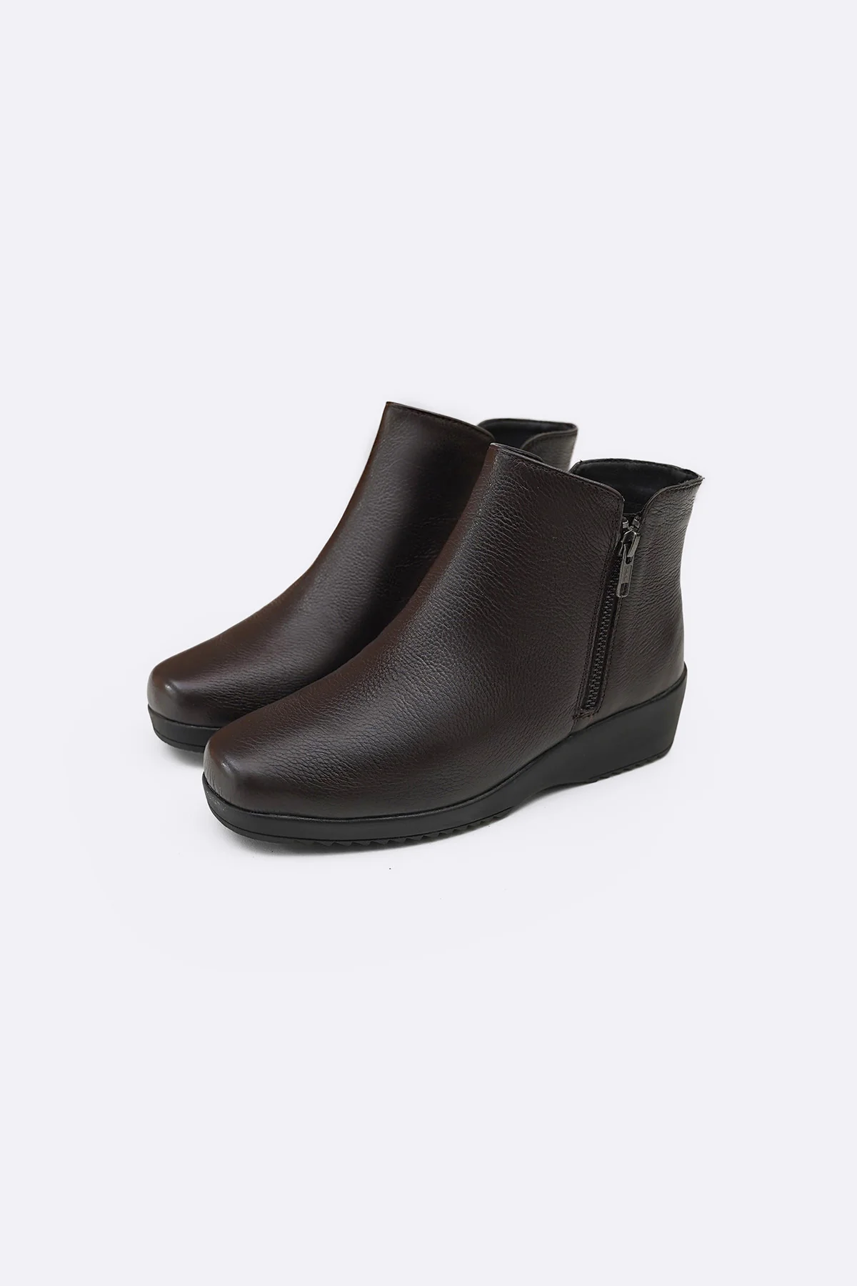 COMFY LEATHER WEDGE BOOTS - Image 6