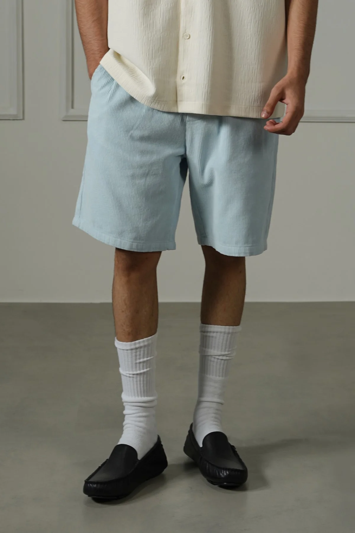 CORDUROY COTTON SHORTS