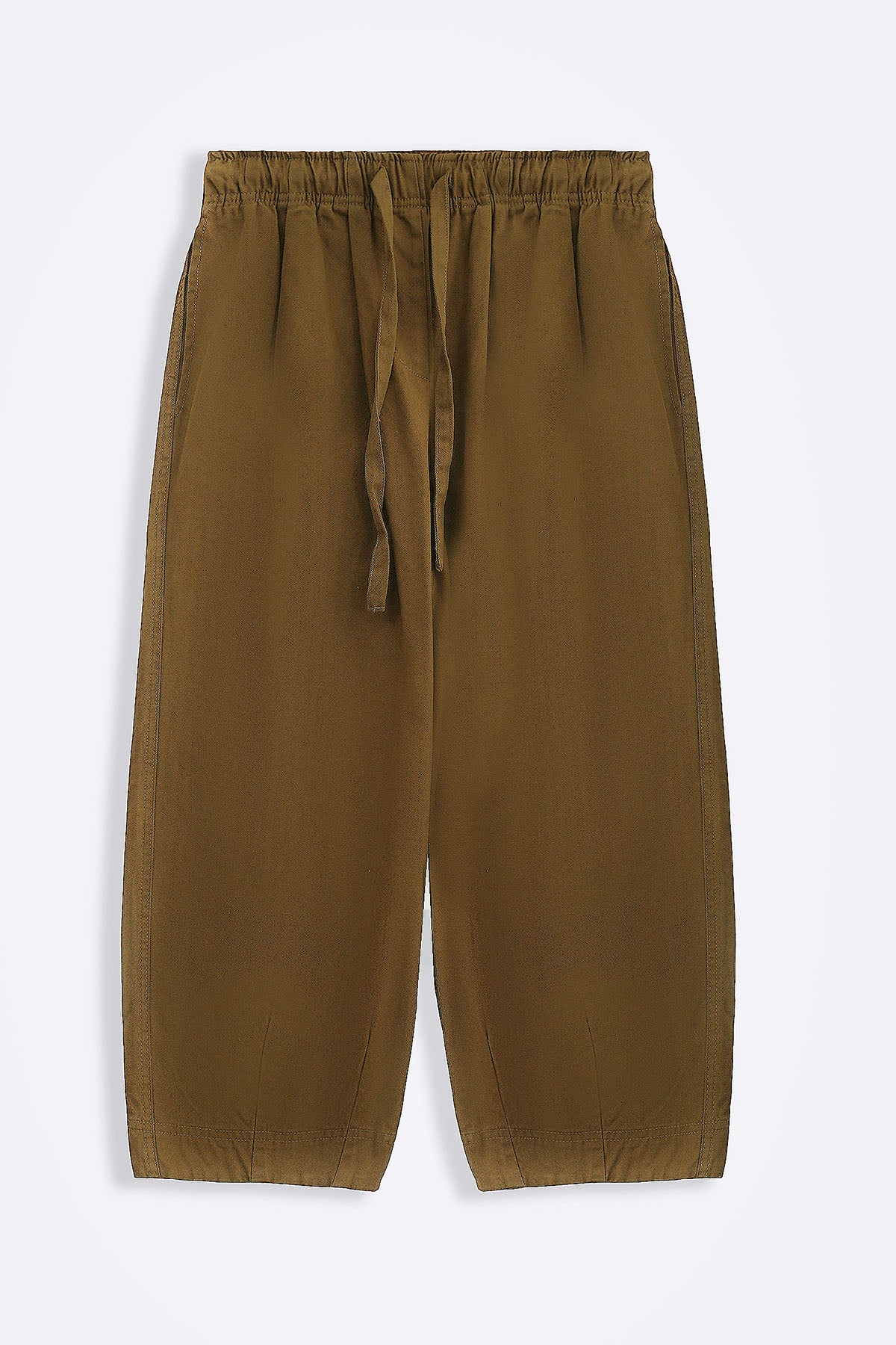 COTTON HERRINGBONE PANTS - Image 2