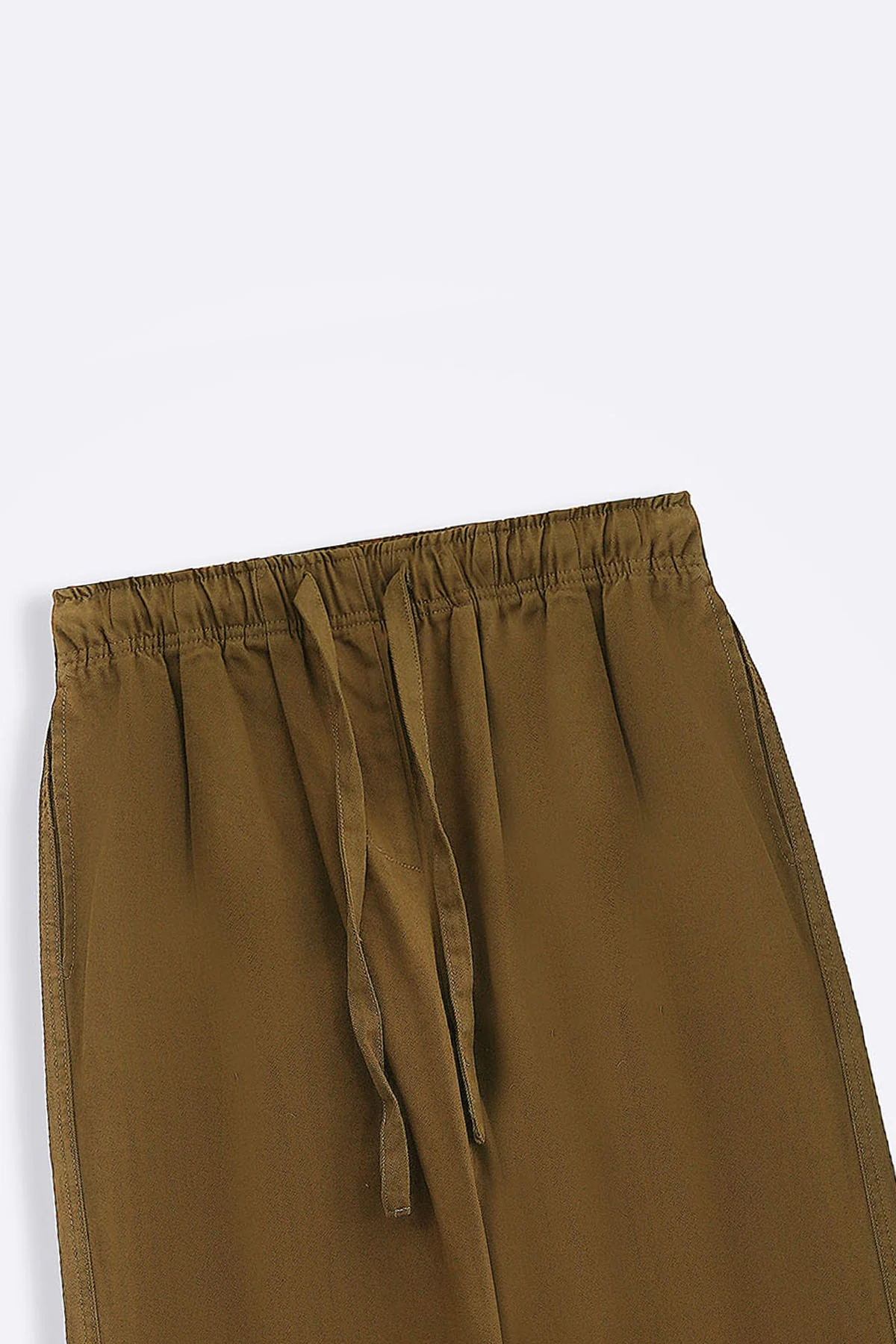 COTTON HERRINGBONE PANTS - Image 6