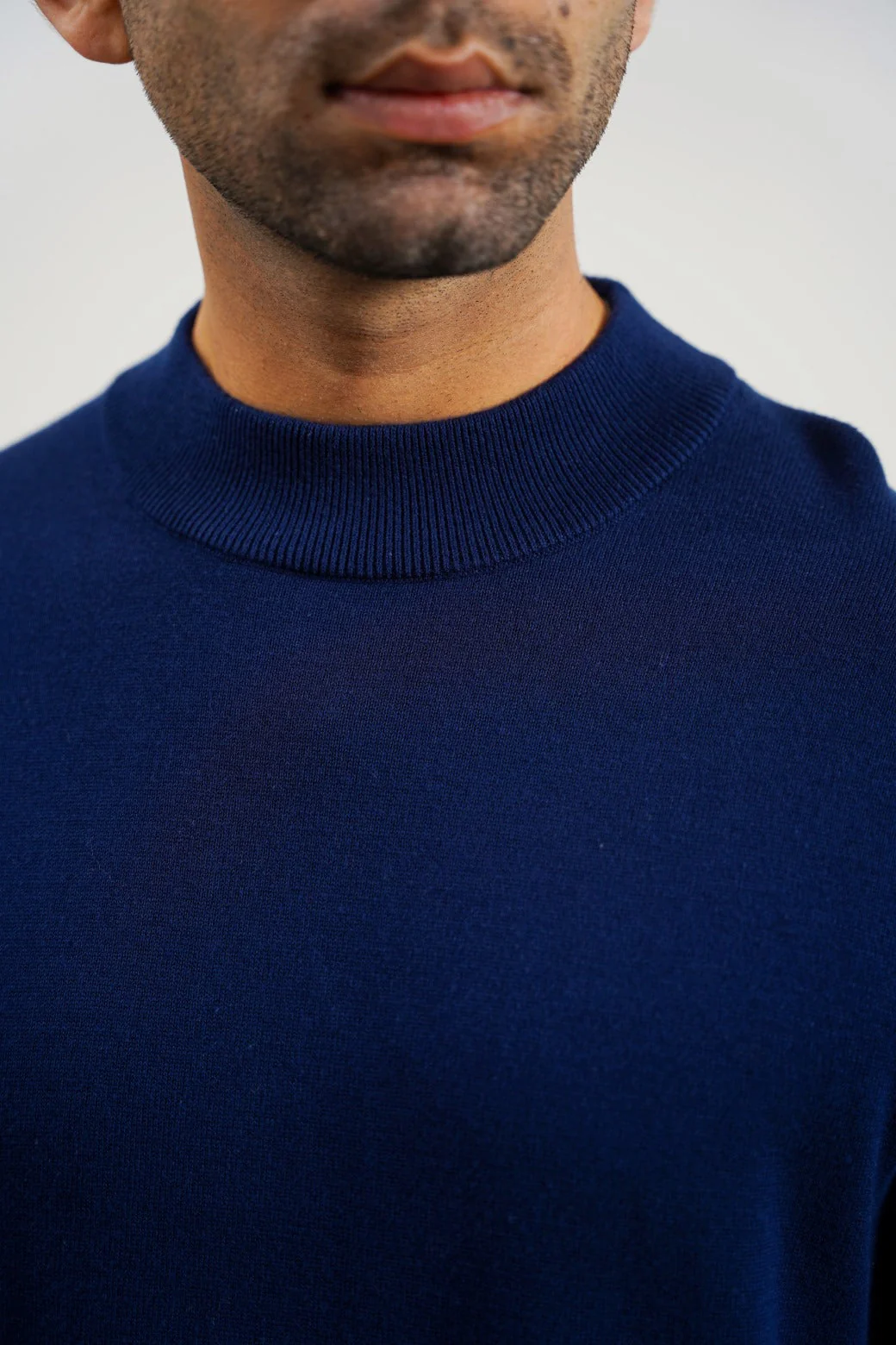 COTTON HIGH-CREW JUMPER - Image 3