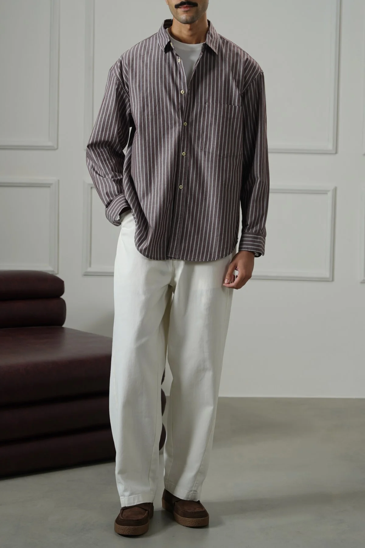 COTTON STRIPED SHIRT - Image 5