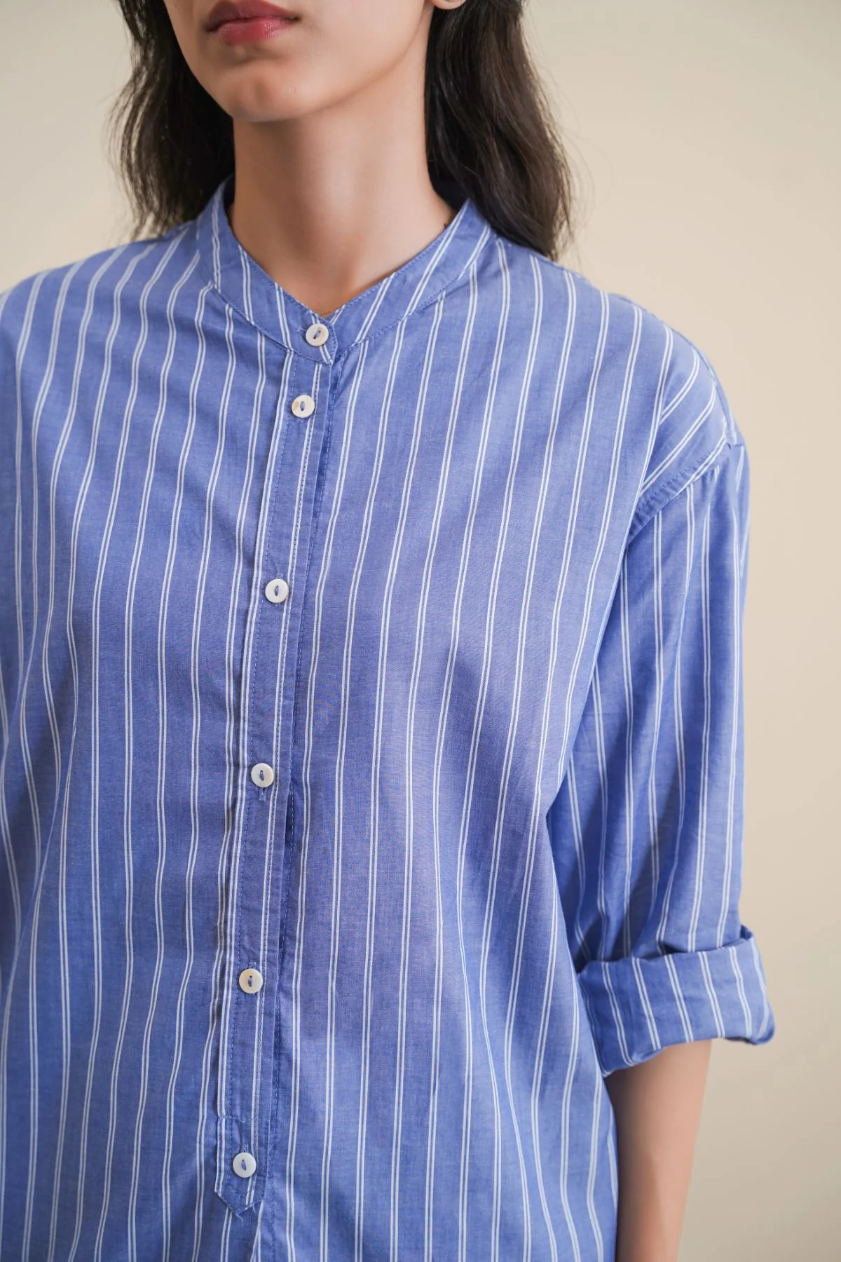 COTTON STRIPED SHIRT - Image 4
