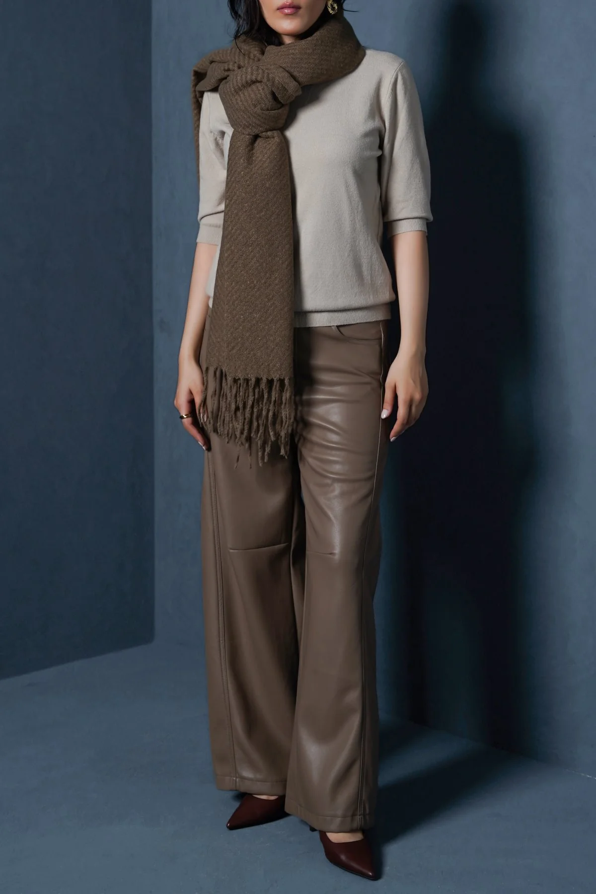 COZY MELANGE SCARF - Image 4