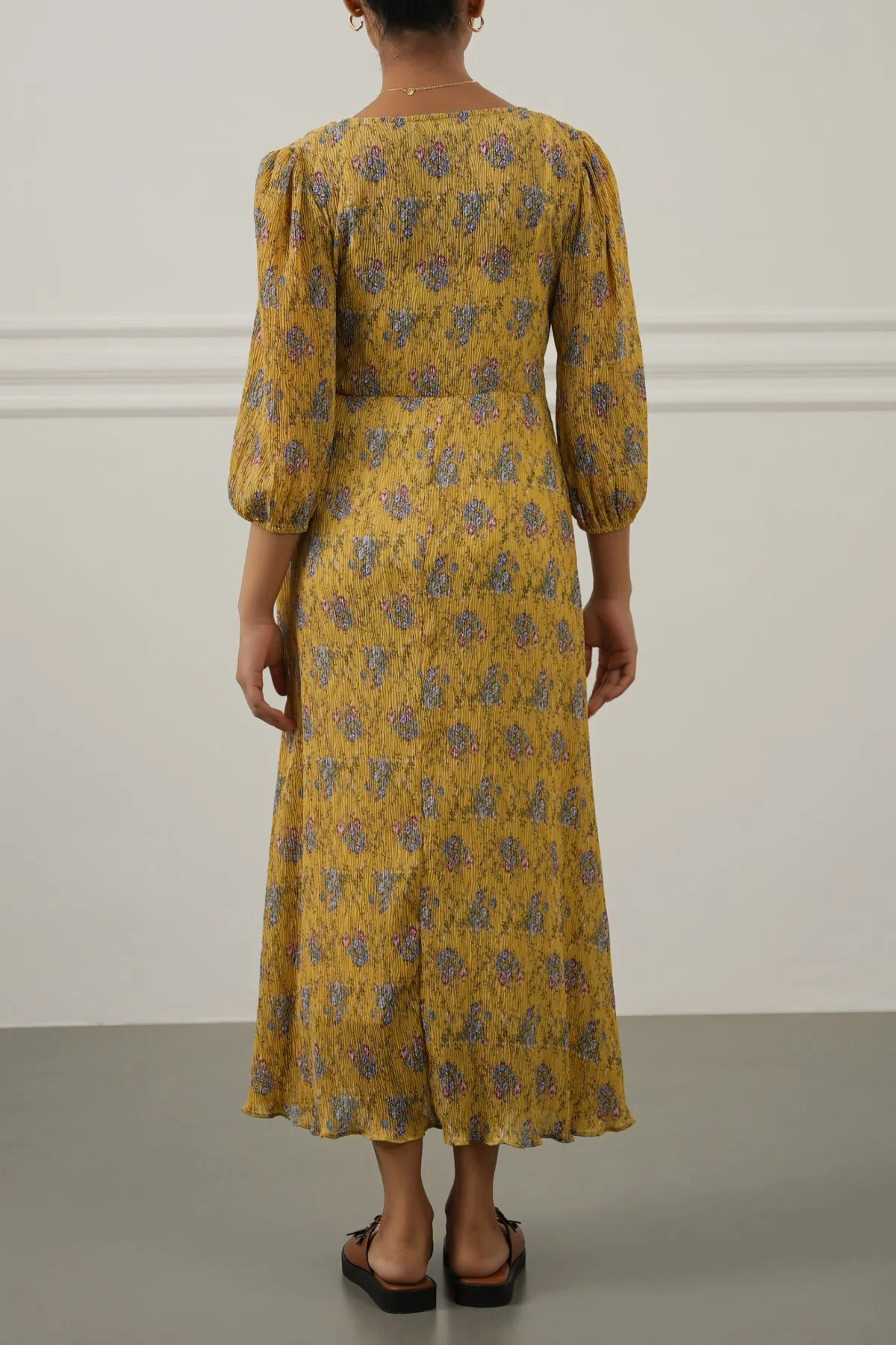 CRINKLE GOLDEN HOUR DRESS - Image 4