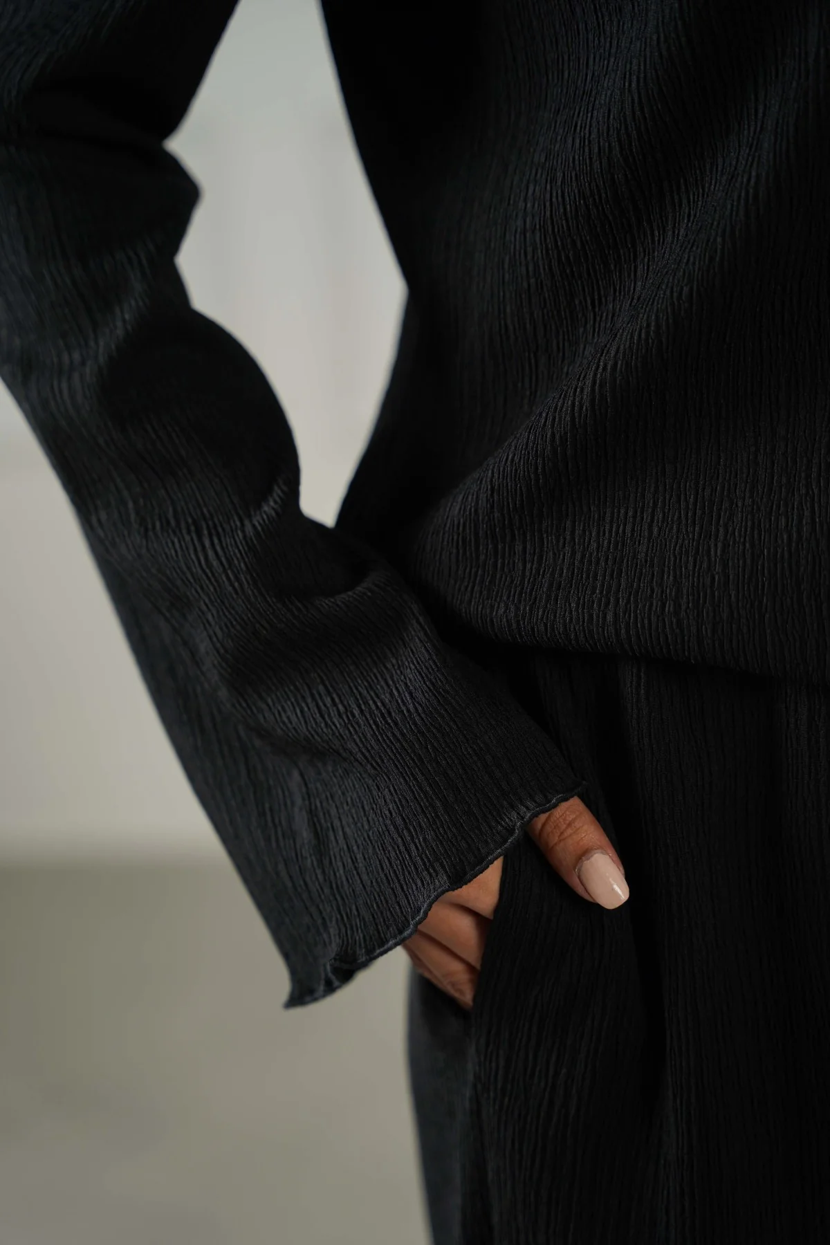 CRINKLE KNIT PANTS - Image 3