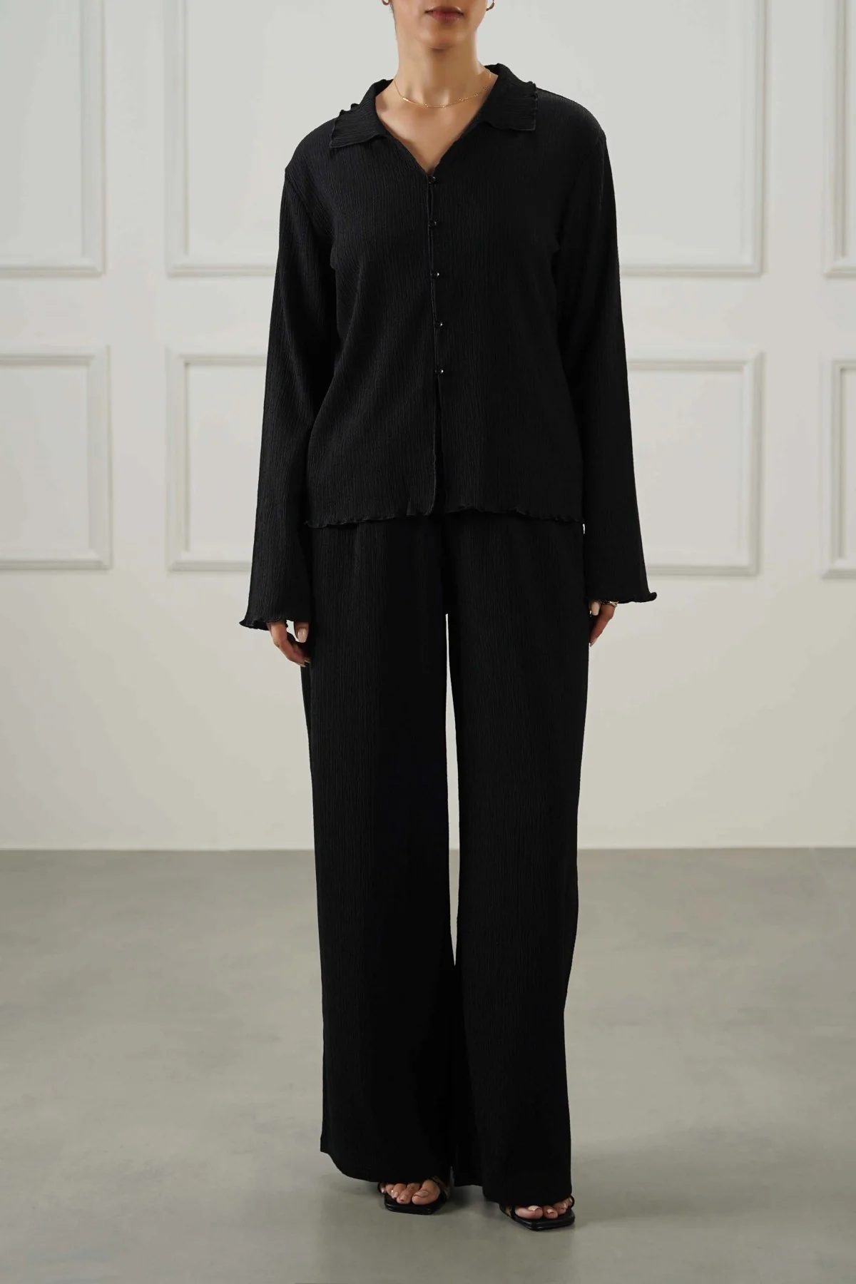 CRINKLE KNIT PANTS - Image 4