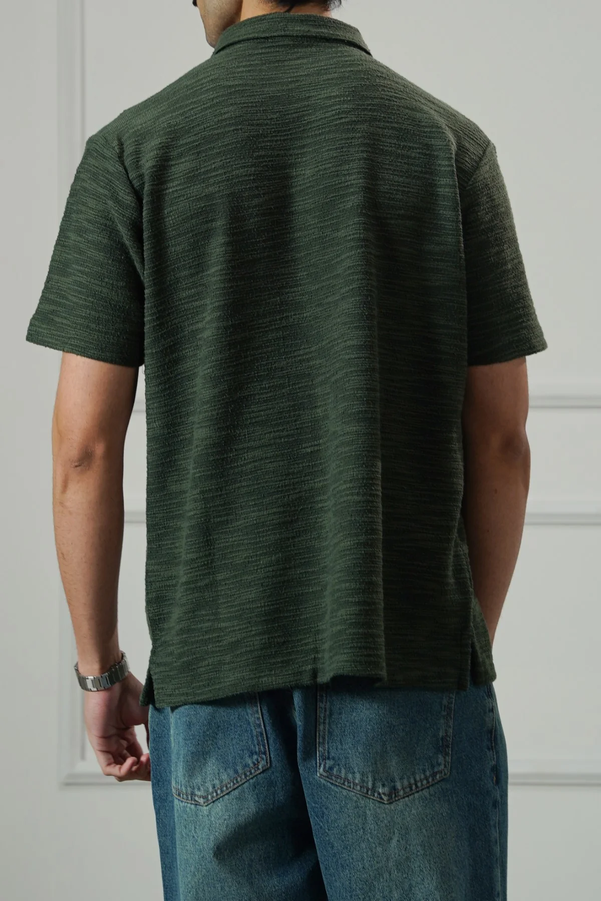 CRINKLE TEXTURED SHIRT - Image 3