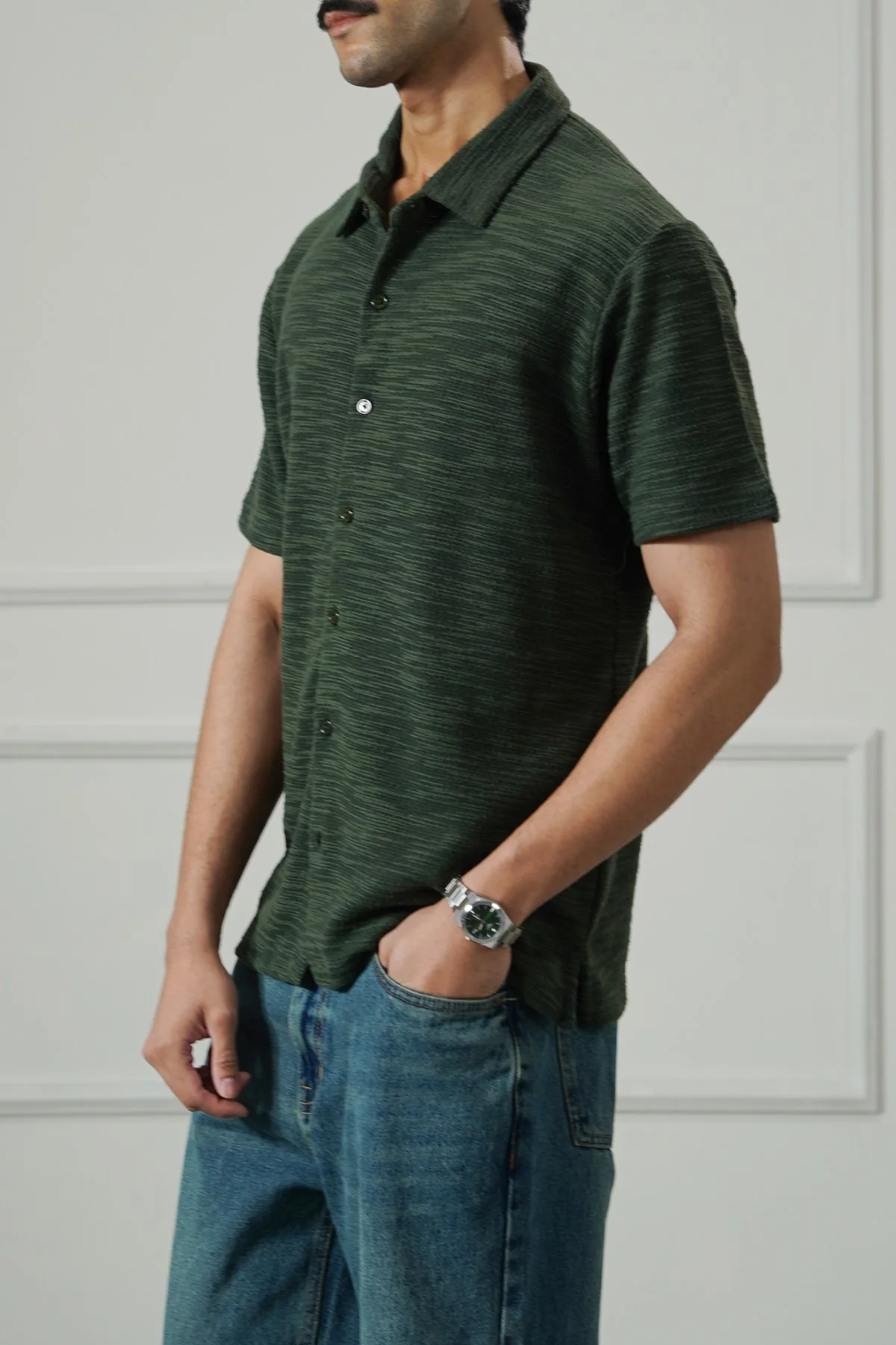 CRINKLE TEXTURED SHIRT - Image 5