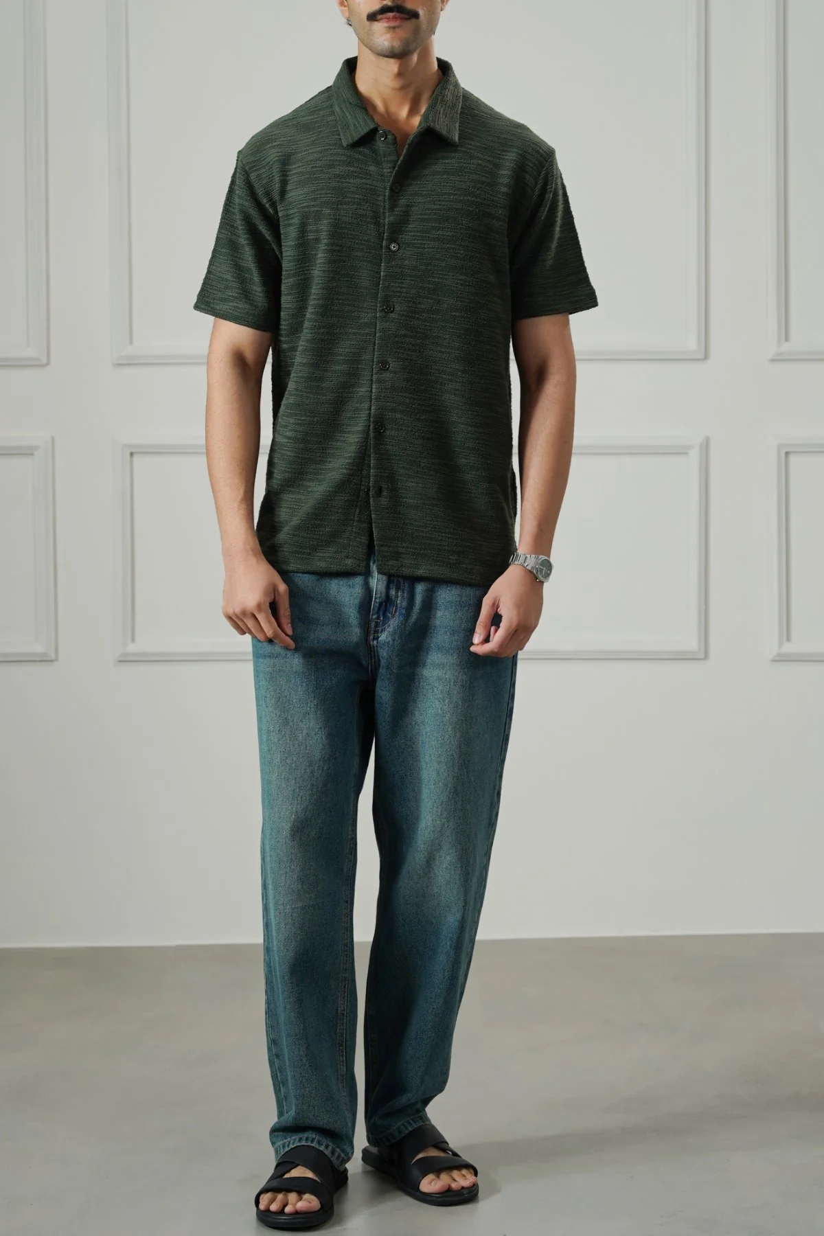 CRINKLE TEXTURED SHIRT - Image 6