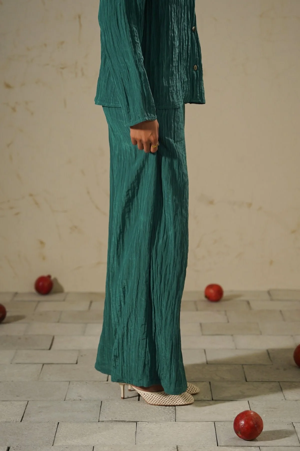 CRINKLE WIDE PANTS - Image 6