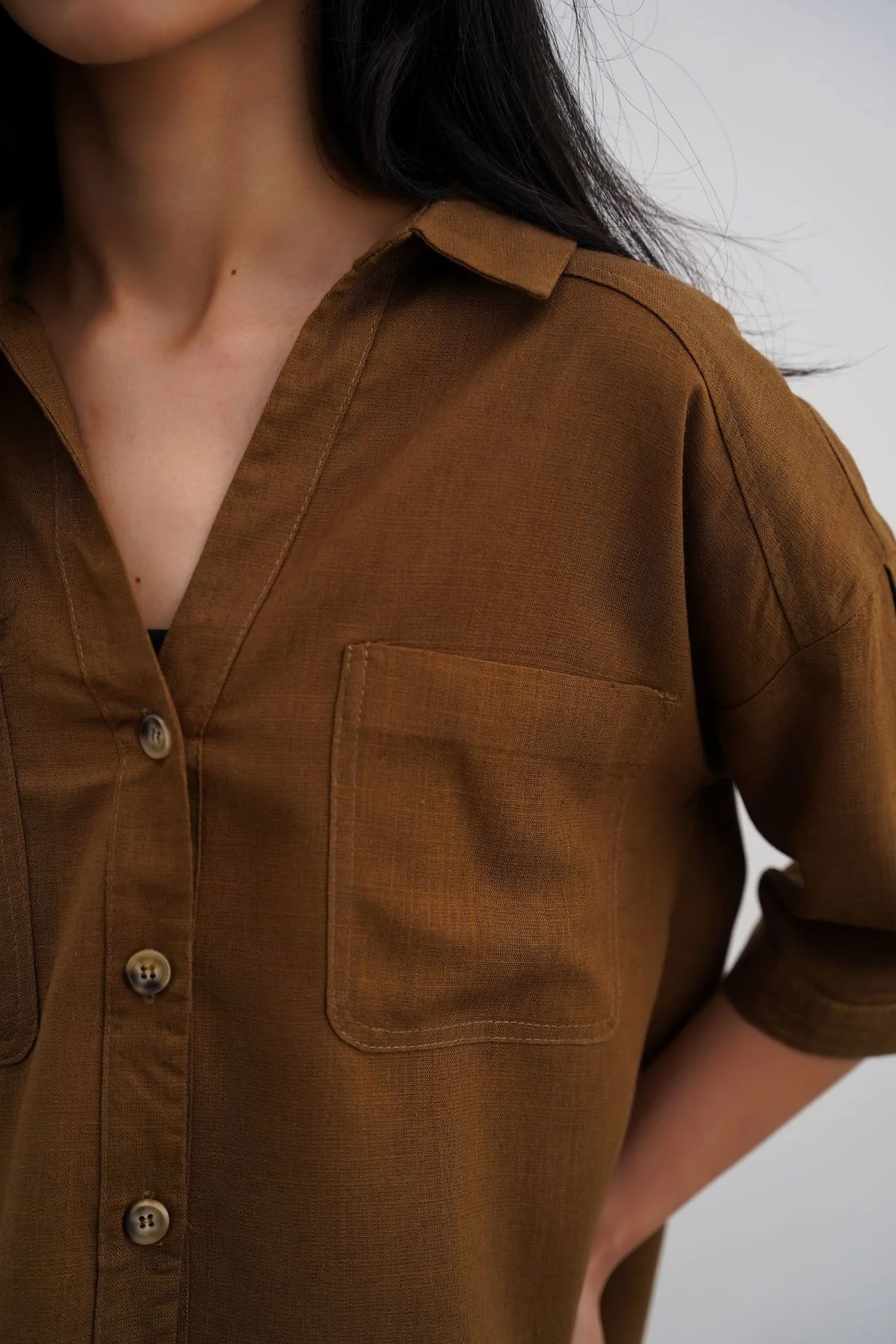 CROPPED BUTTON DOWN - Image 3