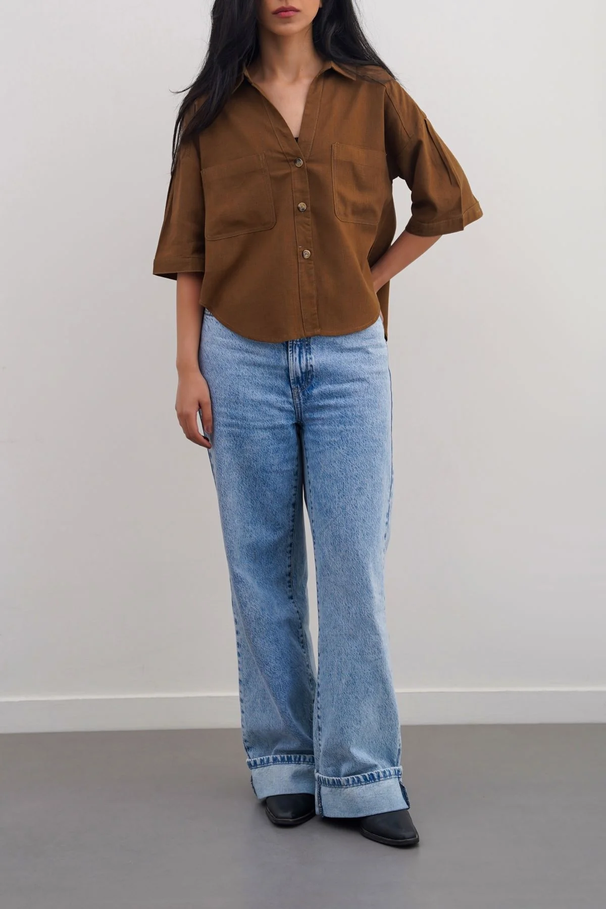 CROPPED BUTTON DOWN - Image 4