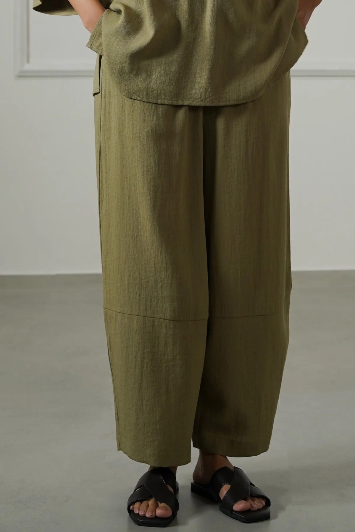 CROPPED SAFARI PANTS
